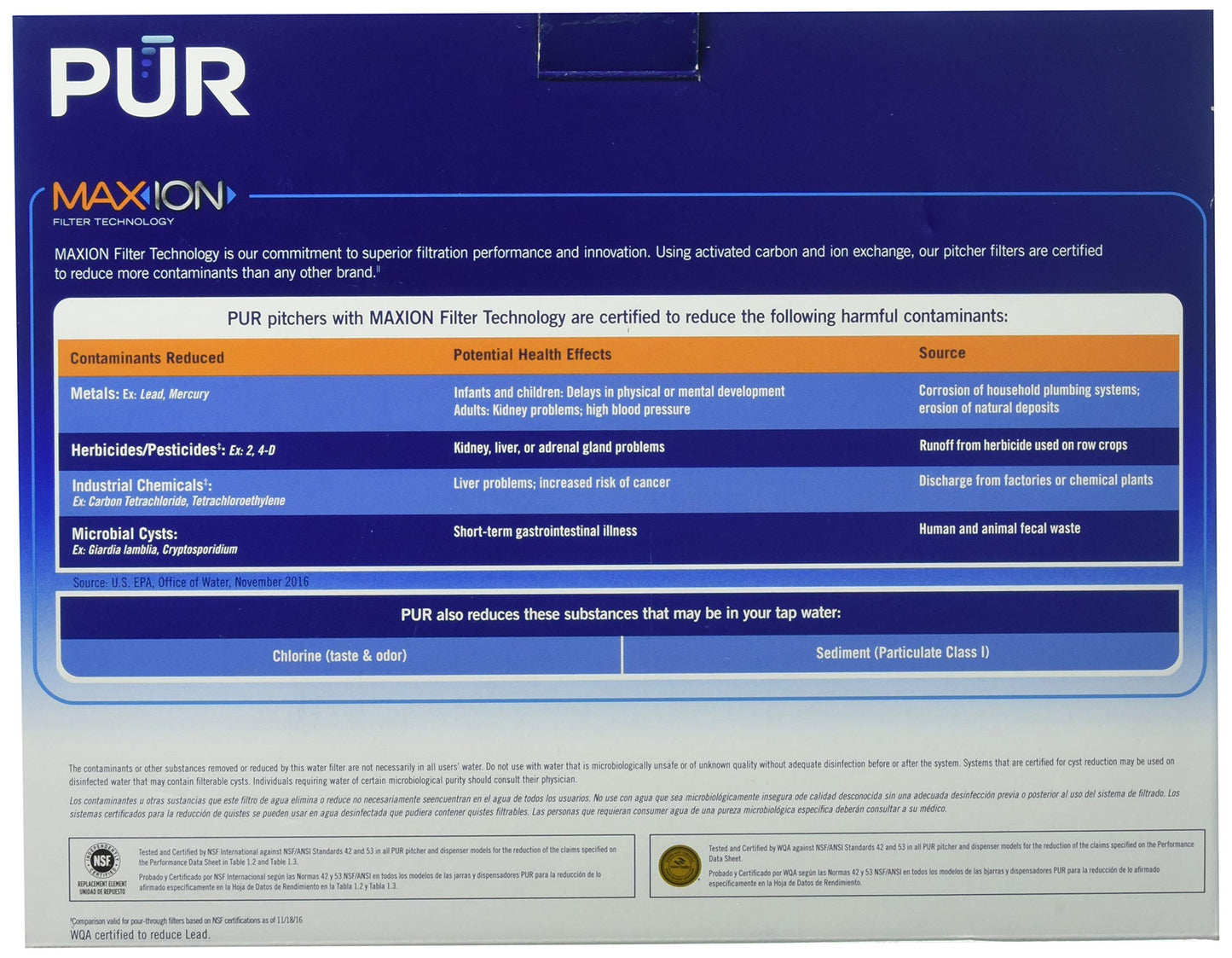 PUR MAXION Replacement Pitcher Filter - 4 PACK