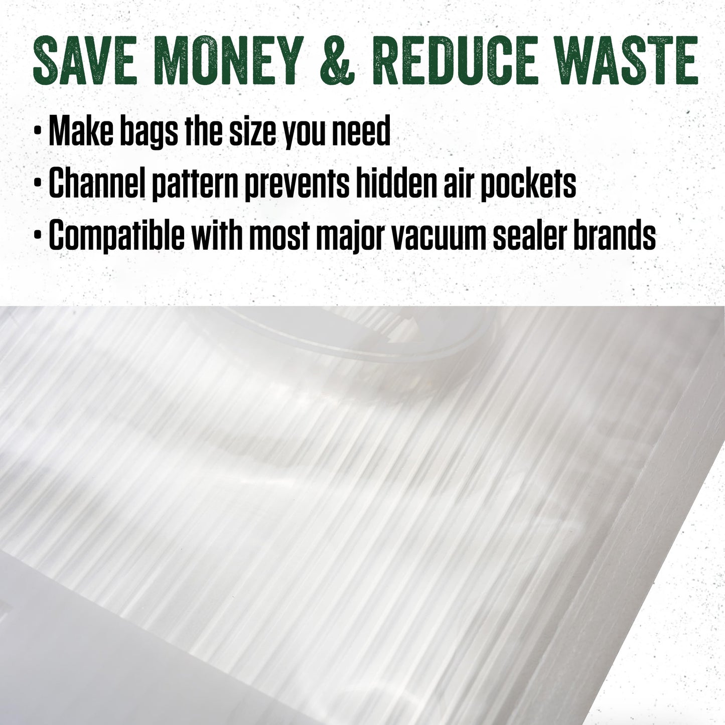 LEM MaxVac 2-Piece Vacuum Bag Rolls | 14" x 20'