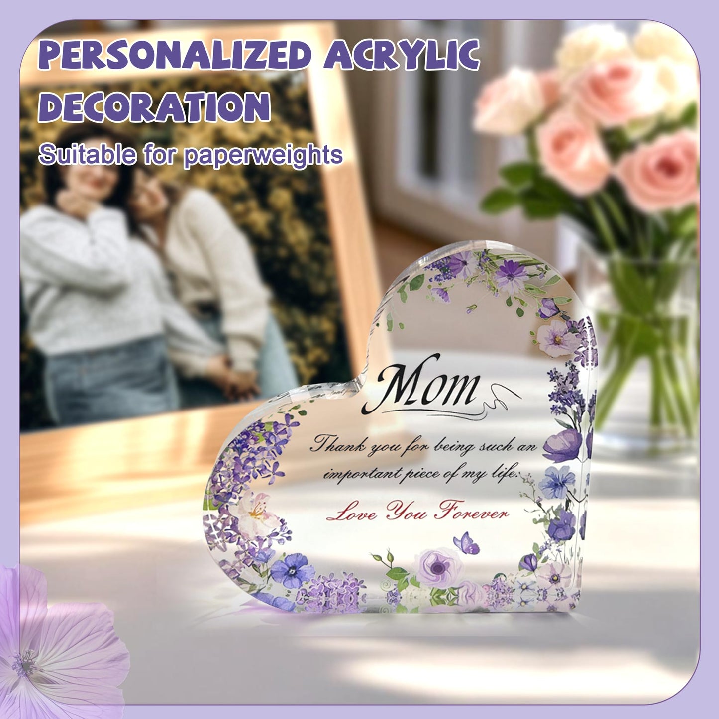 Neekiko Gifts for Mom, Birthday Mothers Day Gifts for Mom from Daughter Son, Lavender Relaxing Gift Basket Set with 12 oz Wine Glass, Funny Mothers Day Gift Ideas for Mama Mother in Law, Purple