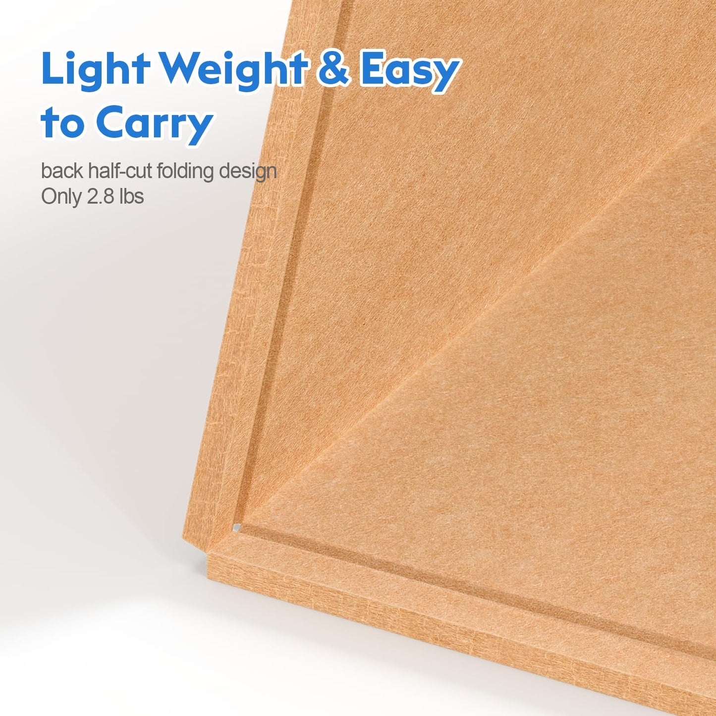 Samstar Large Bulletin Board - 48 x 36 Inches, Decorative Felt Pin Board for Wall - 4' x 3' Cork Board Alternative for Wall, Vision Board Photo Display Board Includes 30 Push Pins - Ginger Yellow