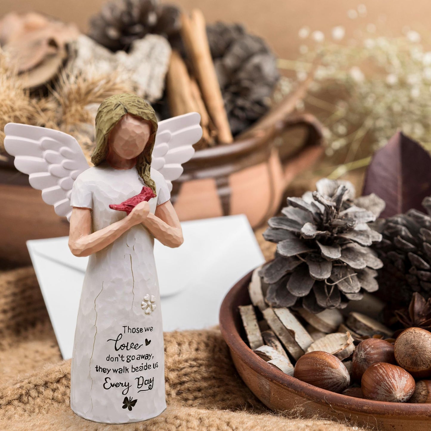 Cardinal Gifts for women, Sympathy Gifts for Loss of Loved One, Cardinal Decor, Grief Gift for Women, Loss of Father Sympathy Gift, In Memory of Loved One Gifts, Sculpted Hand-Painted Figurine