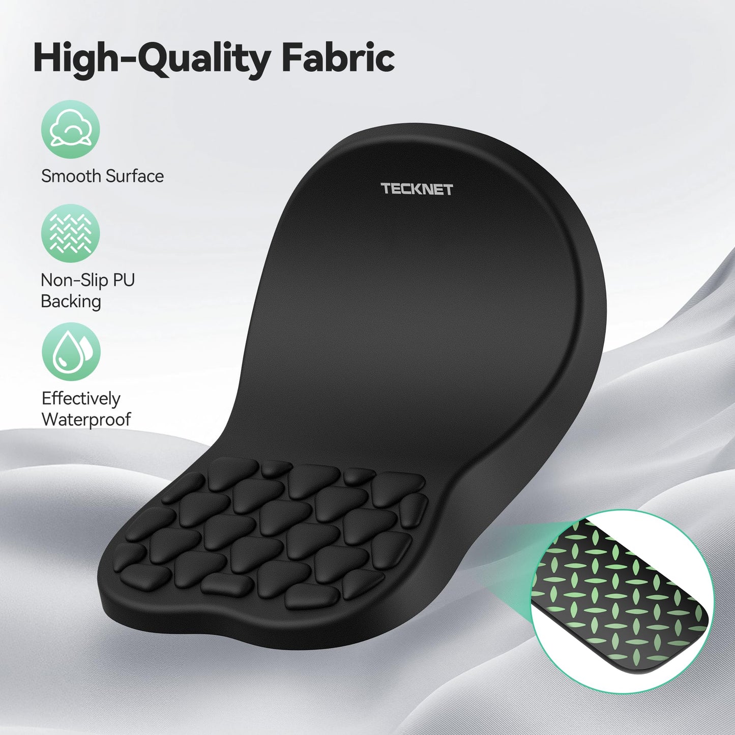 Ergonomic Mouse Pad with Wrist Rest,Keyboard Pad and Mousepad with Wrist Support,Massage Design Effectively Relieves Carpal Tunnel Syndrome Suitable for Computers and Laptops