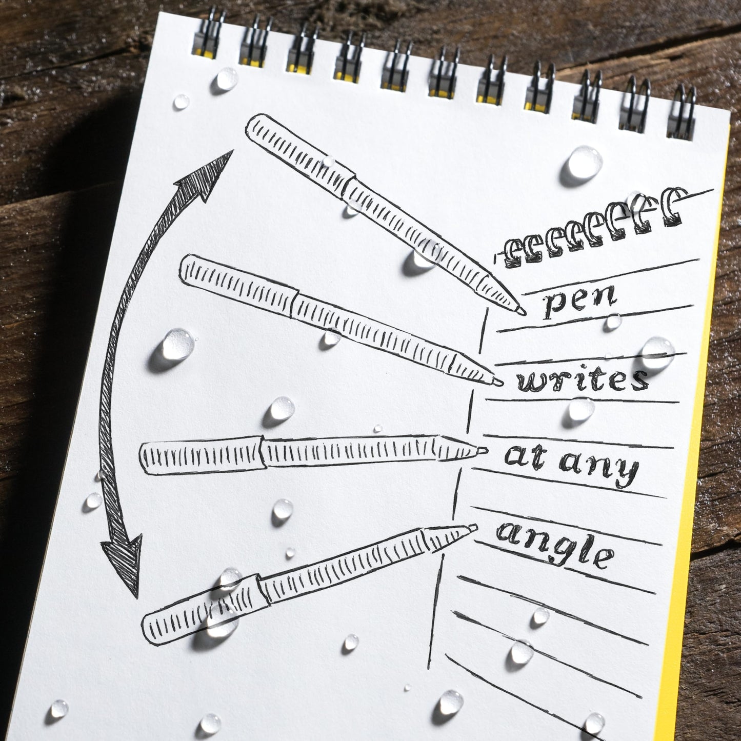Rite In The Rain Weatherproof Black Metal Bullet Pen - Black Ink (No. 96), 5.25 x 0.375 x 0.5