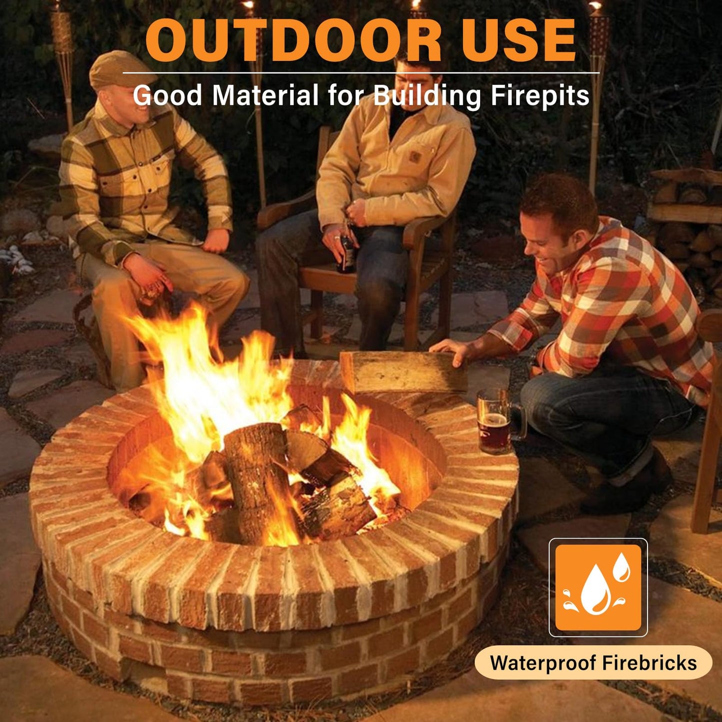 Fire bricks, Food Grade Woodstove Firebricks, 3000F, Size 9″ x 4-1/2″ x 1-1/4″, 4-Pack, Insulating Fire Bricks, Clay Firebricks Replacement for Wood Stoves, Fireplaces, Fire Pit, Kiln, Pizza Oven