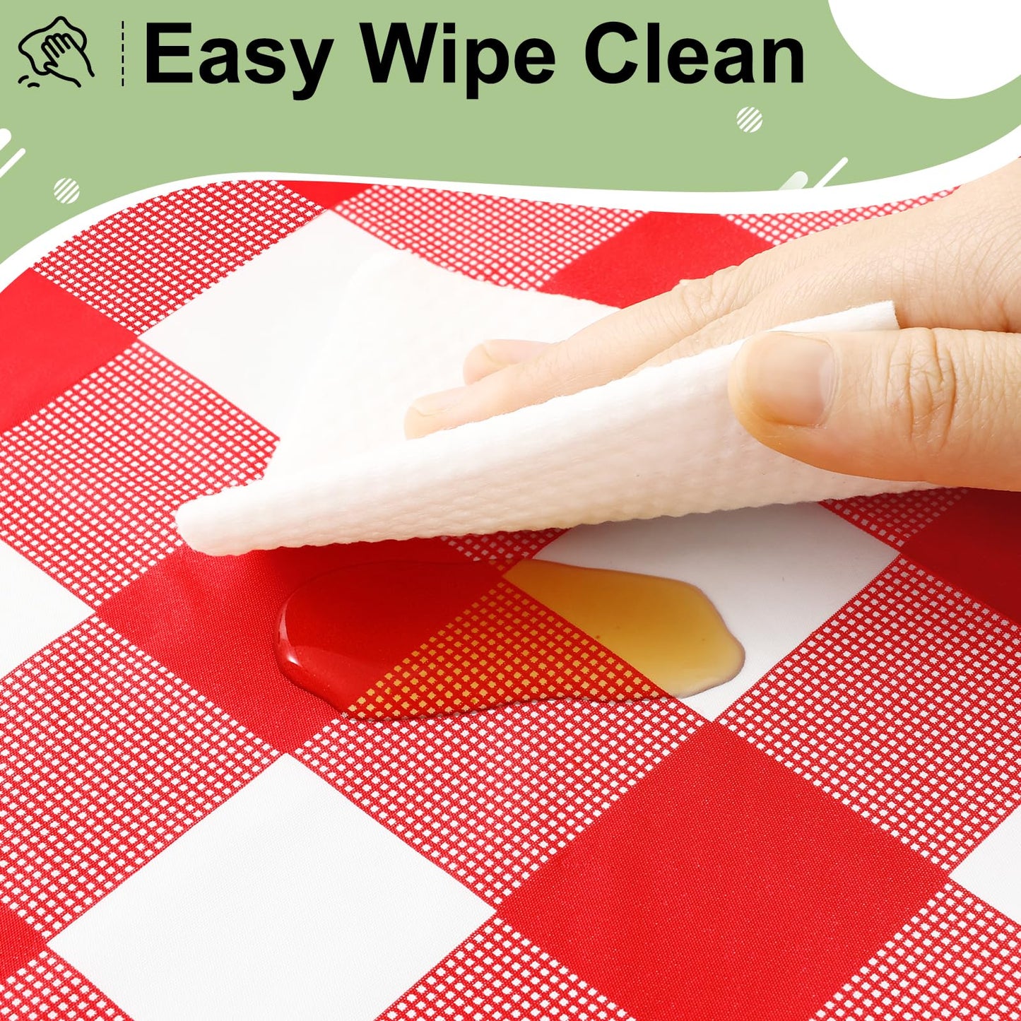 misaya 12 Packs Buffalo Disposable Table Cloth, 54 x 108 Inch Waterproof Plastic Tablecloth, Rectangle Red and White Checkered Table Covers for Picnic, Birthday, Party