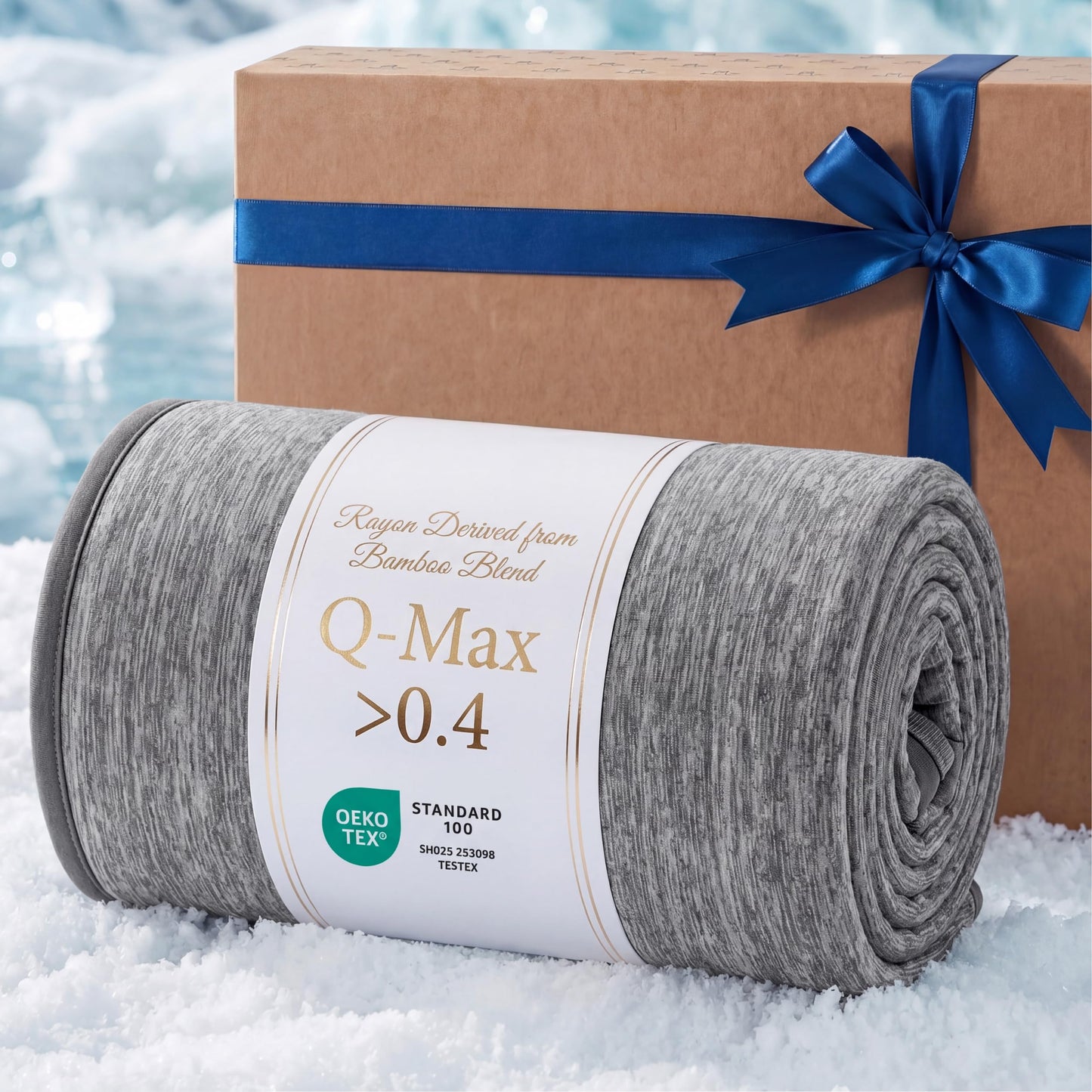 Bedsure Silky Soft Cooling Blanket for Hot Sleepers, Cold Summer Throw Blanket for Couch, Breathable Bed Cooling Throw for Night Sweats, Lightweight Thin Bedding with Rayon Derived from Bamboo, 50x70