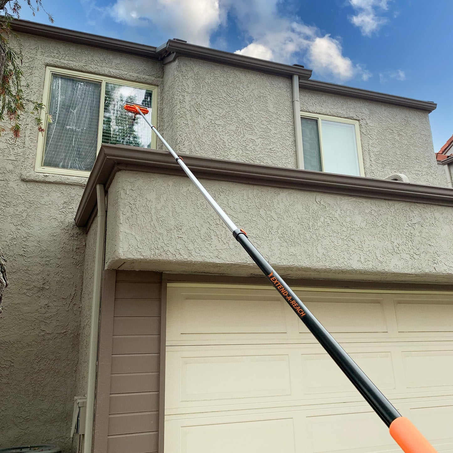 5-18 ft Long Telescopic Extension Pole // Multi-Purpose Extendable Pole with Universal Twist-on Metal Tip // Lightweight and Sturdy // Best Telescoping Pole for Painting, Dusting and Window Cleaning