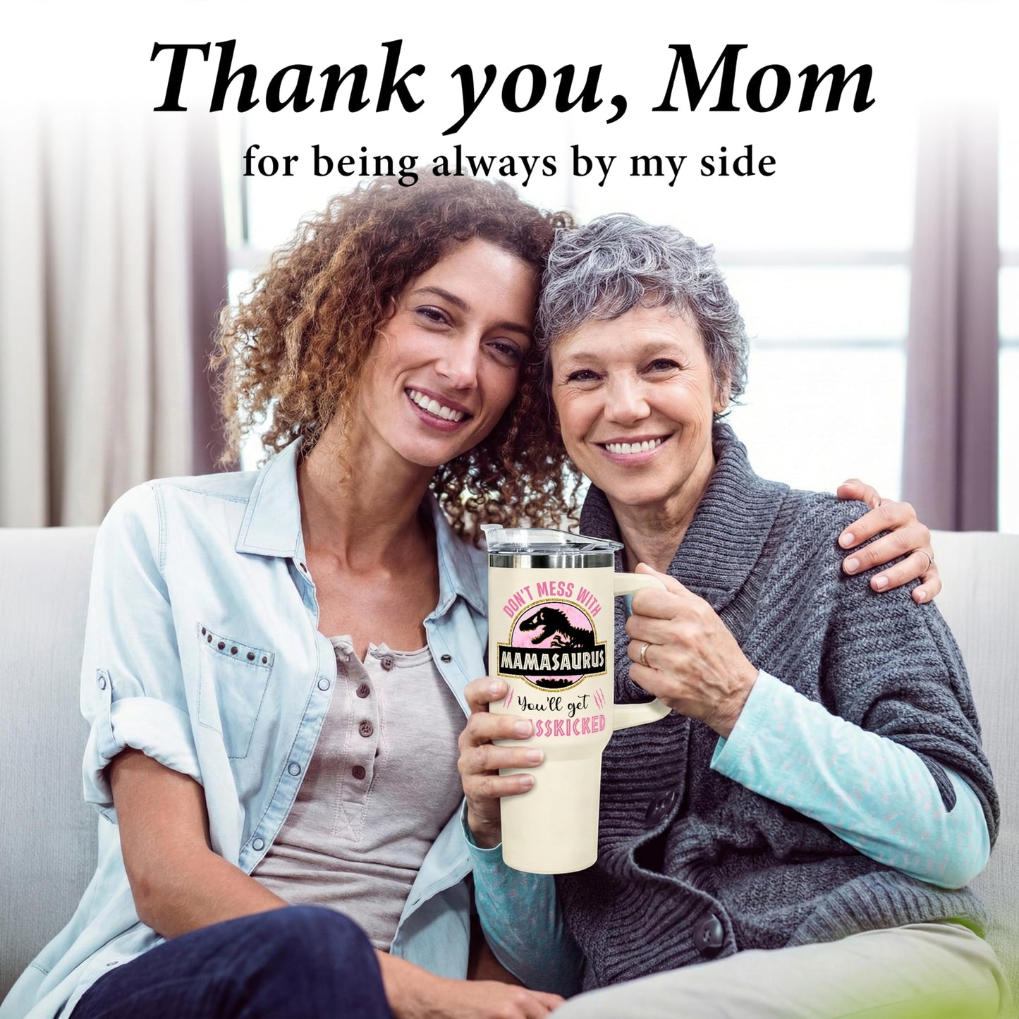 Gifts for Mom from Daughter, Son for Mothers Day, Christmas, Birthday - Birthday Gifts for Moms, Birthday Present for moms, Happy Birthdays Mom - Mother Tumbler 40Oz Stainless Steel Coffee Cup