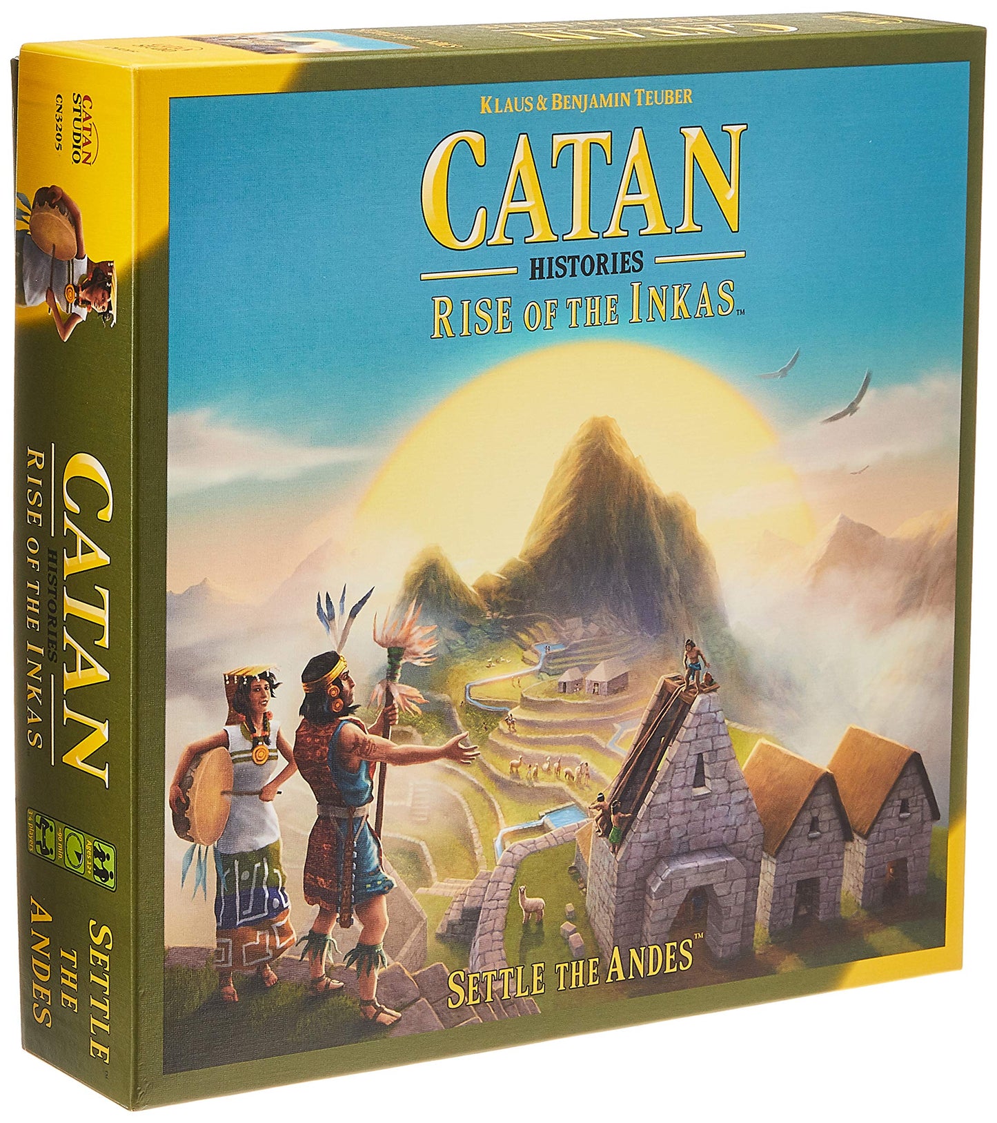CATAN Histories Rise of The Inkas Board Game - Explore The Ancient Andean Cultures in This Strategic Game! Family Game for Kids & Adults, Ages 12+, 3-4 Players, 90 Min Playtime, Made by CATAN Studio
