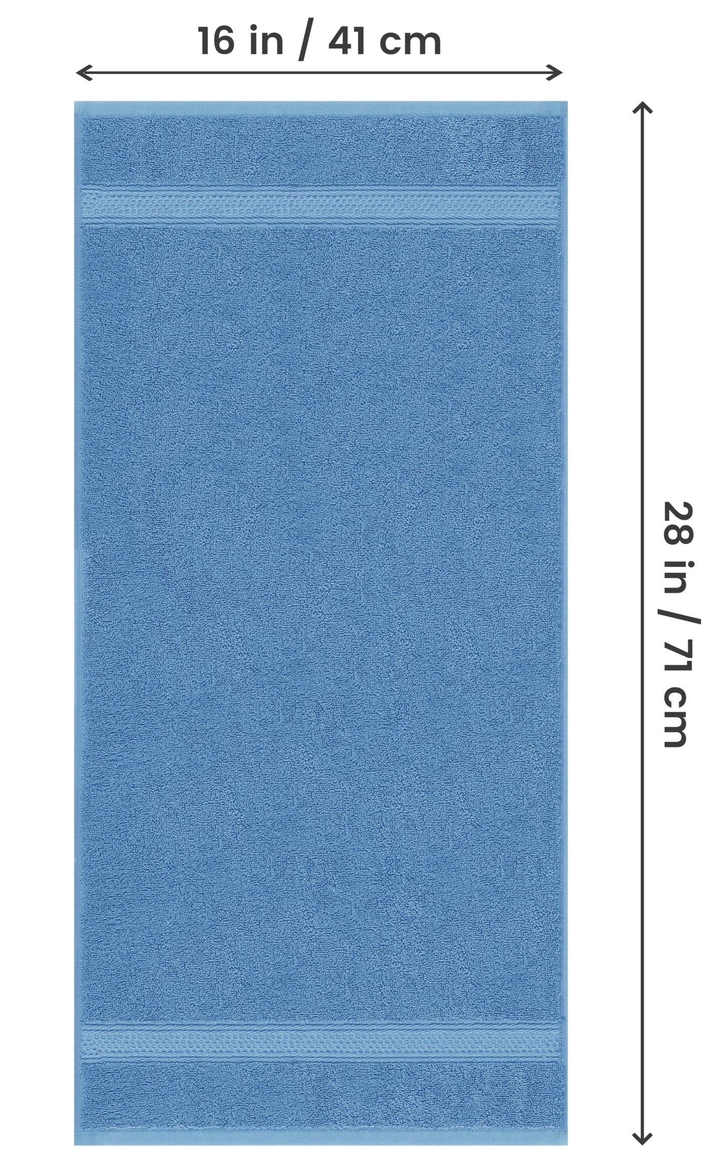 Utopia Towels 6 Pack Premium Hand Towels Set, 16 by 28 inches, 100% Ring Spun Cotton, Ultra Soft and Highly Absorbent 600GSM Towels for Bathroom, Gym, Shower, Hotel, and Spa, Electric Blue