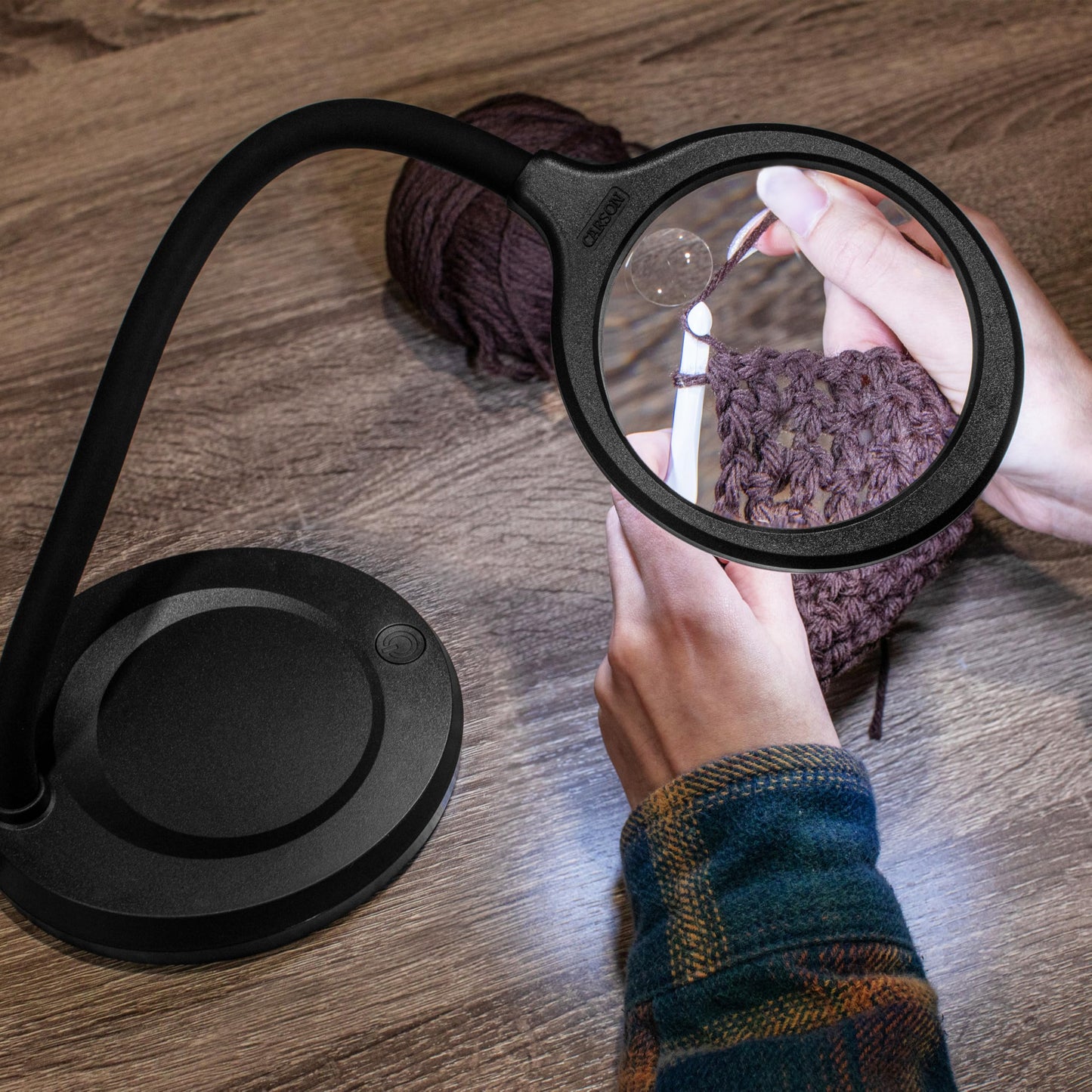 Carson DeskBrite300 2X Aspheric Magnifier Desk Lamp with 5X Spot Lens (LM-30)