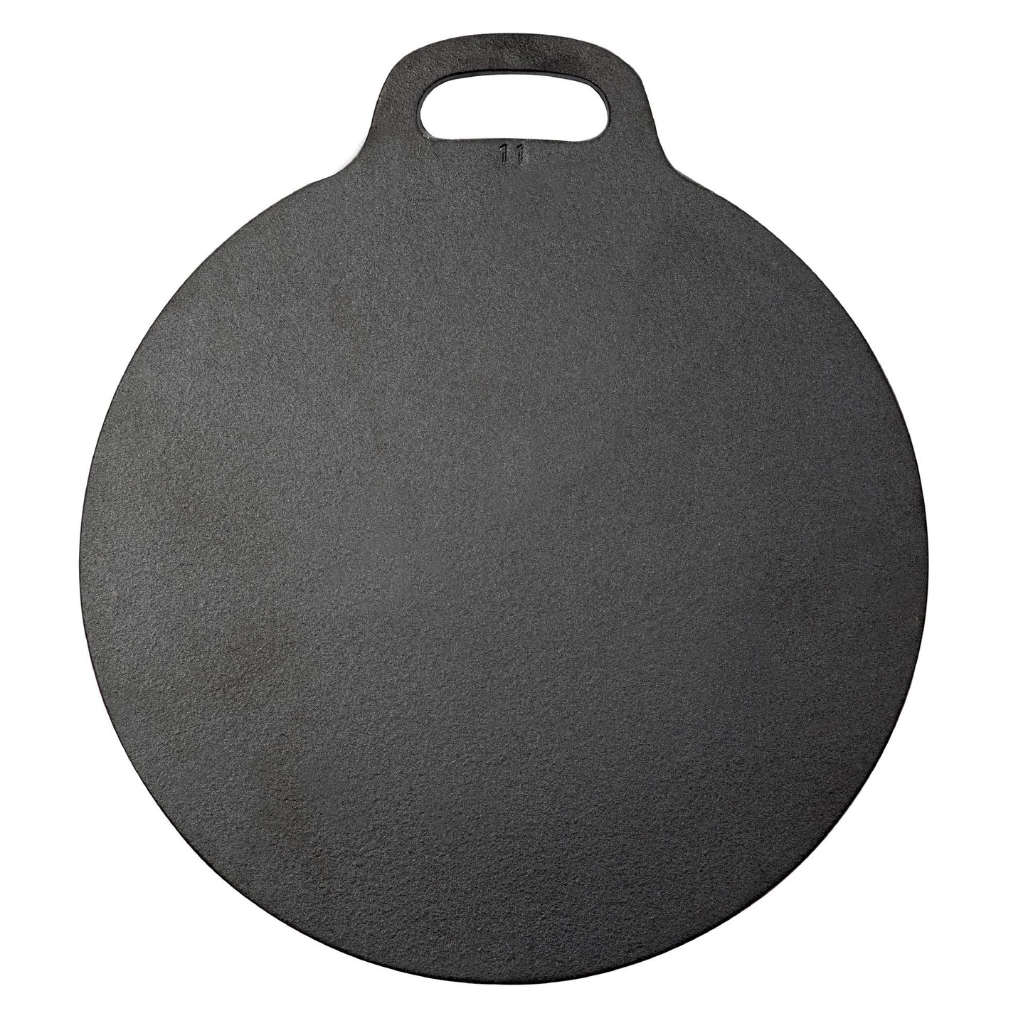 Victoria 15-Inch Cast Iron Tawa Dosa Pan, Pizza Pan with a Loop Handle, Crepe Tawa Preseasoned with Flaxseed Oil, Made in Colombia