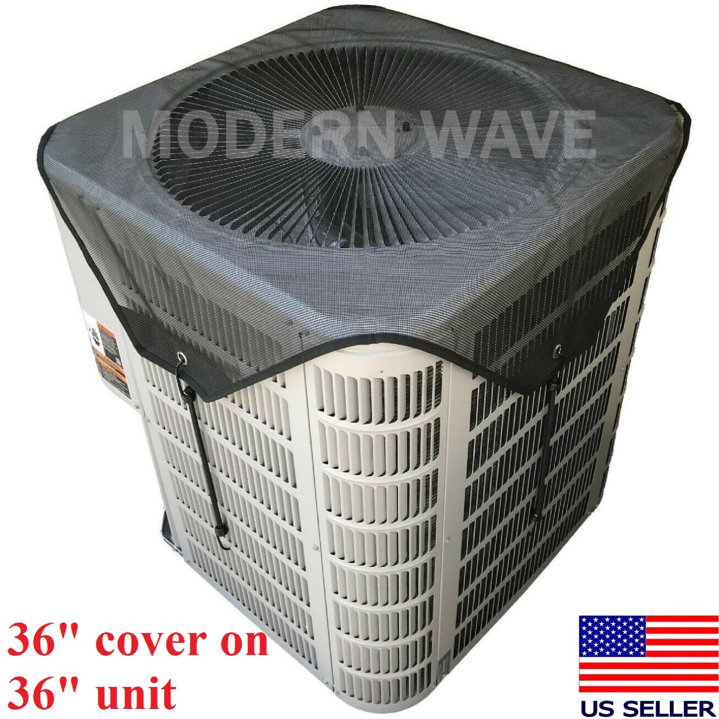 MODERN WAVE Central Air Conditioner Cover for Outside Units 36 x 36 - Top Universal Outdoor AC Cover Defender (Mesh, 36" x 36")