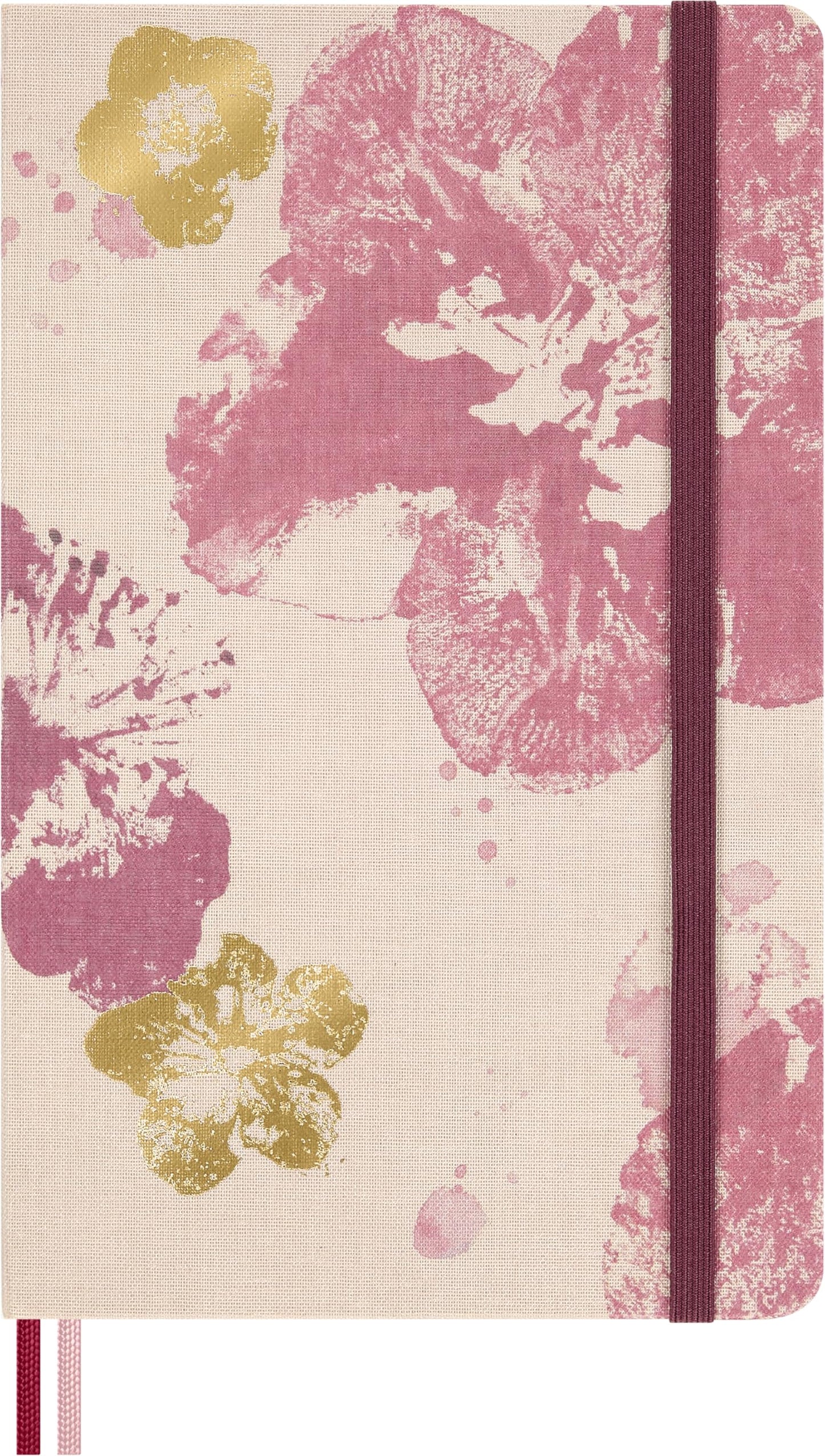 Moleskine Limited Edition Sakura 2026 Blossom Notebook, Hard Cover, Large (5" x 8.25") Ruled/Lined, Pink with Gold Accents, 176 pages