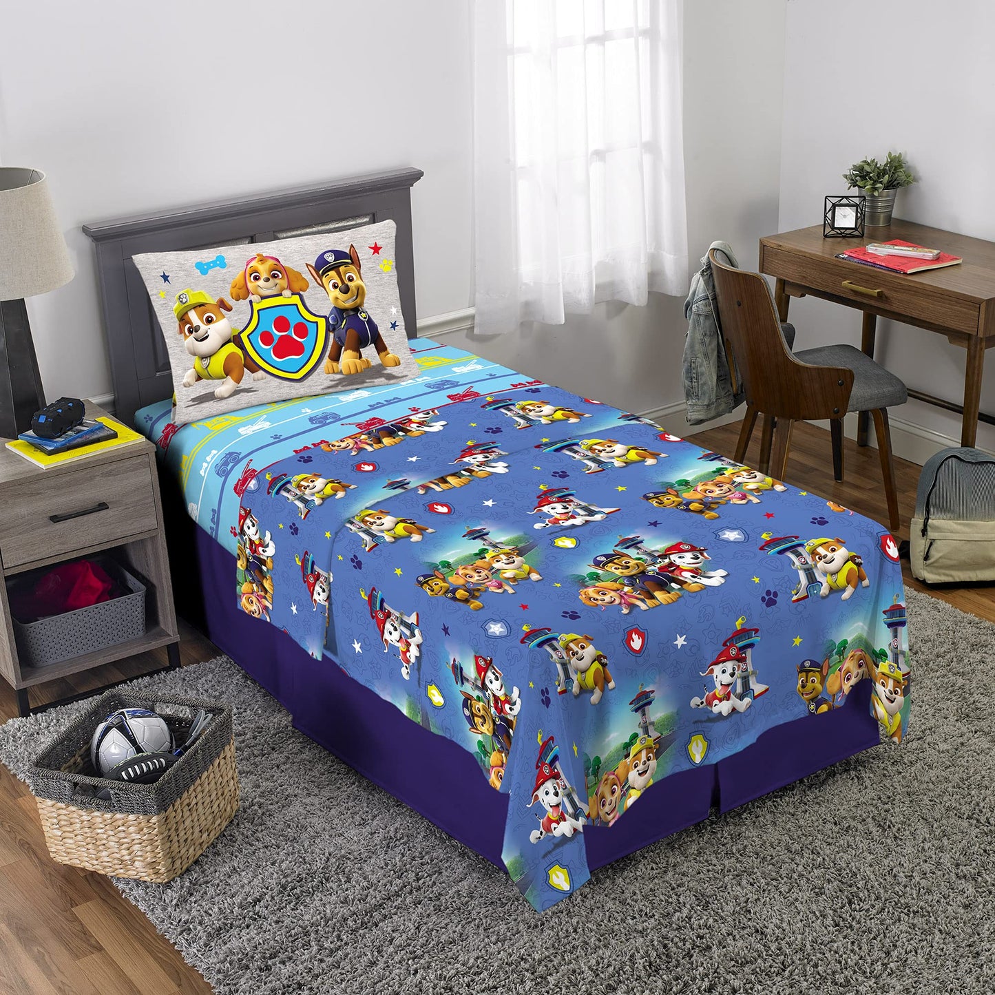 Franco Kids Bedding Super Soft Microfiber Sheet Set, Twin, Paw Patrol, (Officially Licensed Product) By Franco