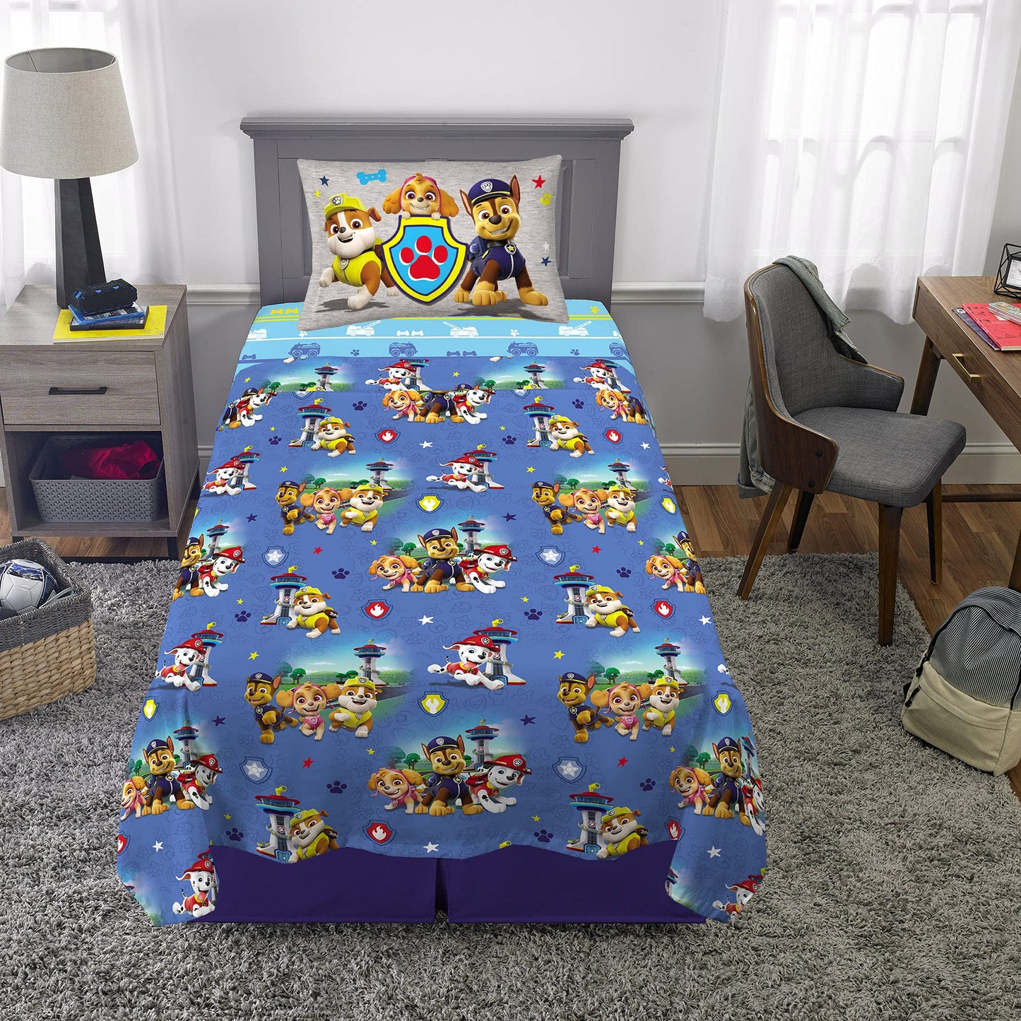 Franco Kids Bedding Super Soft Microfiber Sheet Set, Twin, Paw Patrol, (Officially Licensed Product) By Franco