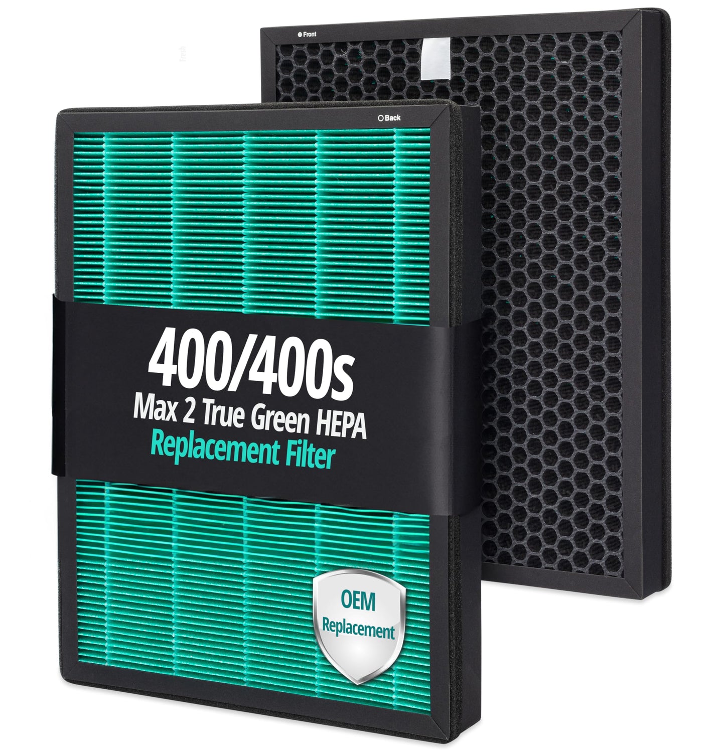 Trendiees Filter Replacement Compatible with Coway Airmega 400, Air Purifier 400S 400(G) 400S(G) Max2, True Green HEPA and Active Carbon Filter Set Smart Purifiers, AP-2015-FP