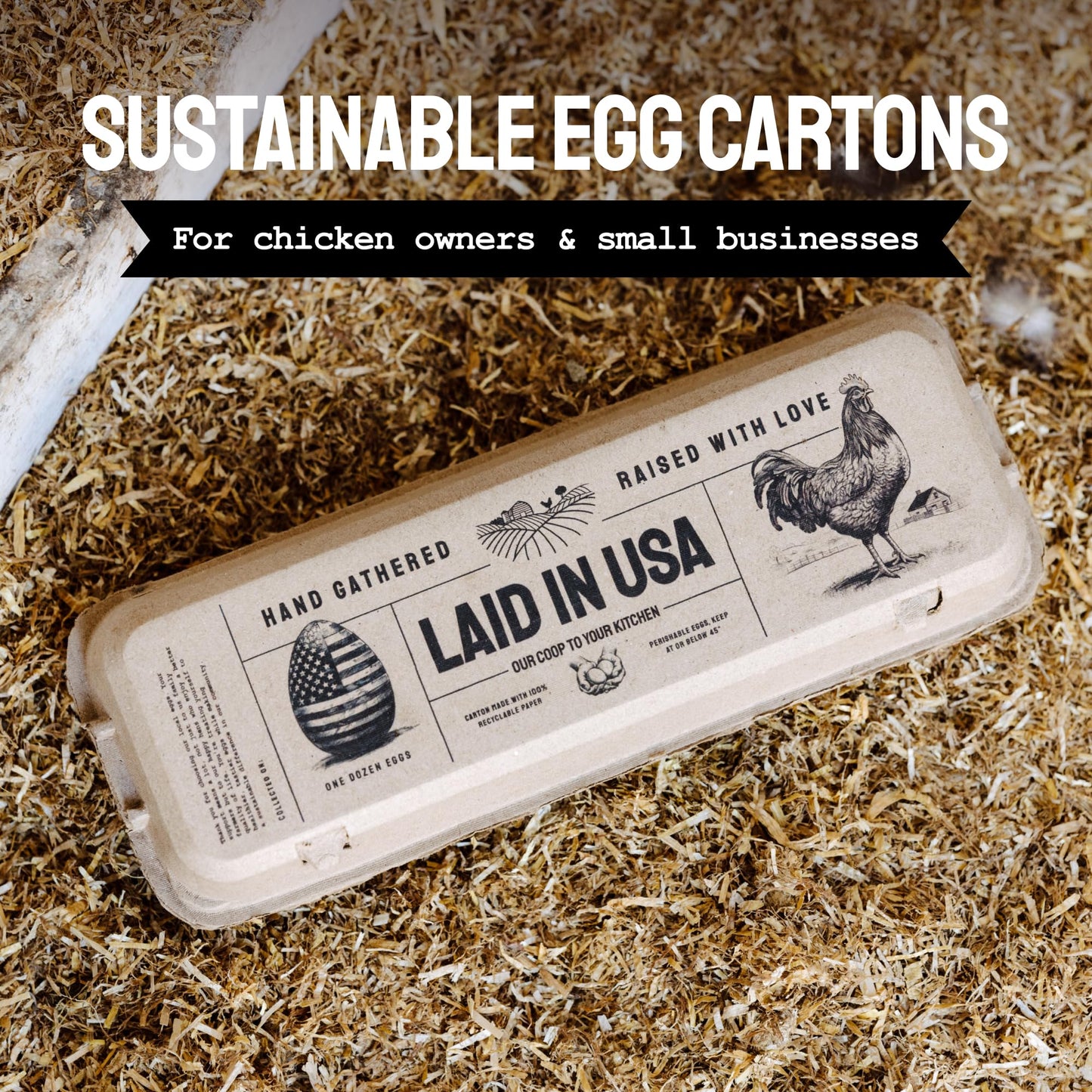 PTCOM Hatortempt Bulk Egg Cartons - 24-Pack, Reusable 12-Count Basket - Recycled Paper Pulp Protection & Ventilation - Fits Small to XL Sizes - Dozen Egg Carton Basket
