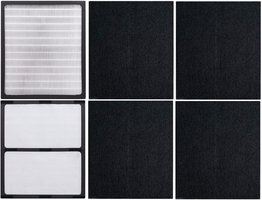 2 Pack Replacement Filters - D for Idylis - IAF-H-100D - Air Purifier AC-2118, AC-2123, IAP-10-280, 1AP10280, Includes 2 x Idylis Hepa and 4 x Carbon Pre-Filters