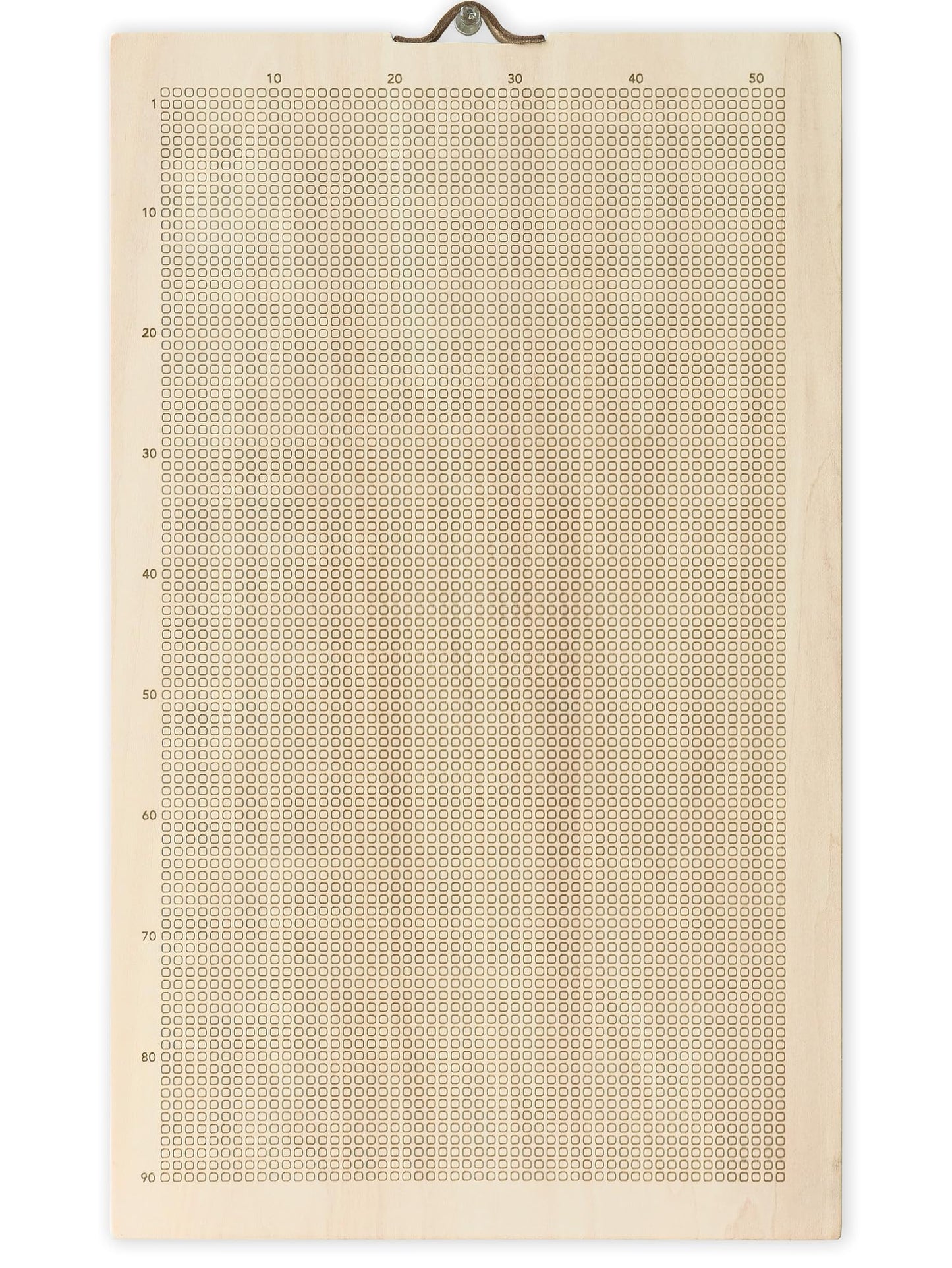 ArtMinder Memento Mori, Life Calendar in Weeks - 90 Years Poster of My Life in 4000 Weeks, Motivational Stoic Calendar to Develop Habits in 4K, (Baltic Birch Wood, Engraved - Squares)