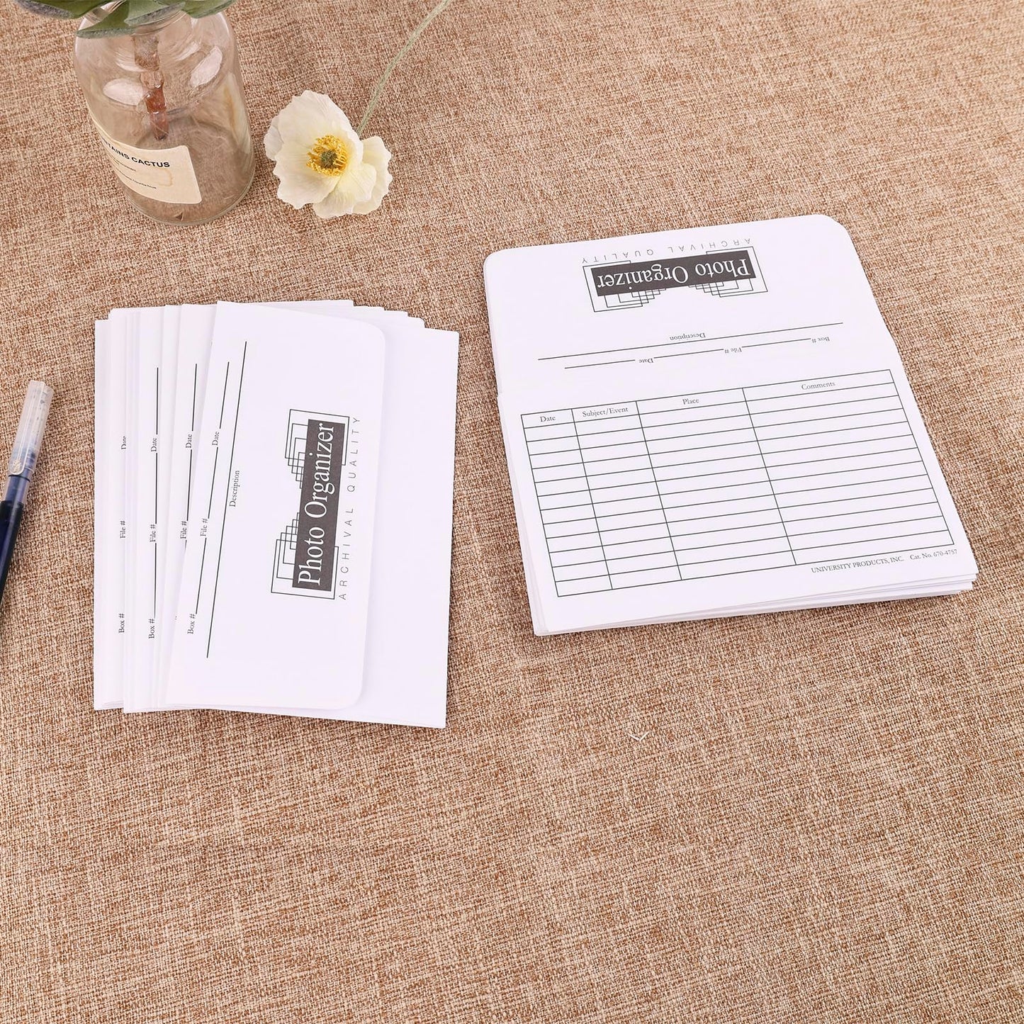 Lineco, Acid Free Photo organizer White File Envelopes 4x6 Inch, for Photos, Postcards, Greeting Cards (25/Pack, 4 Packs)