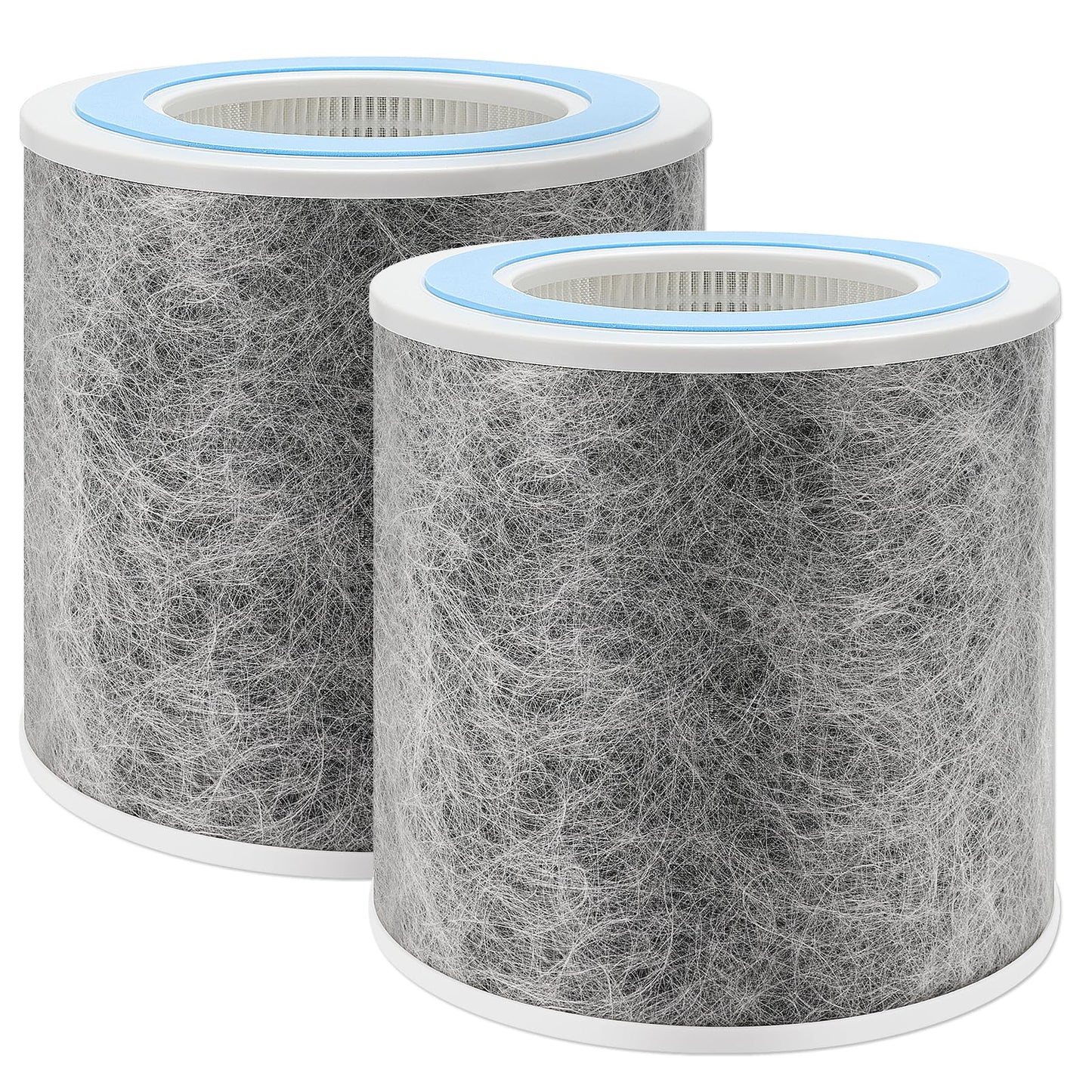 DerBlue 2pack HP100 HP102 HP152 Replacement Filter Compatible with Shark Air Purifier HP100,HP102,HP130,HP132 and HC450, HC451, HC452, HC455,Compare Part #HE1FKPET, HE1FKBAS Filter