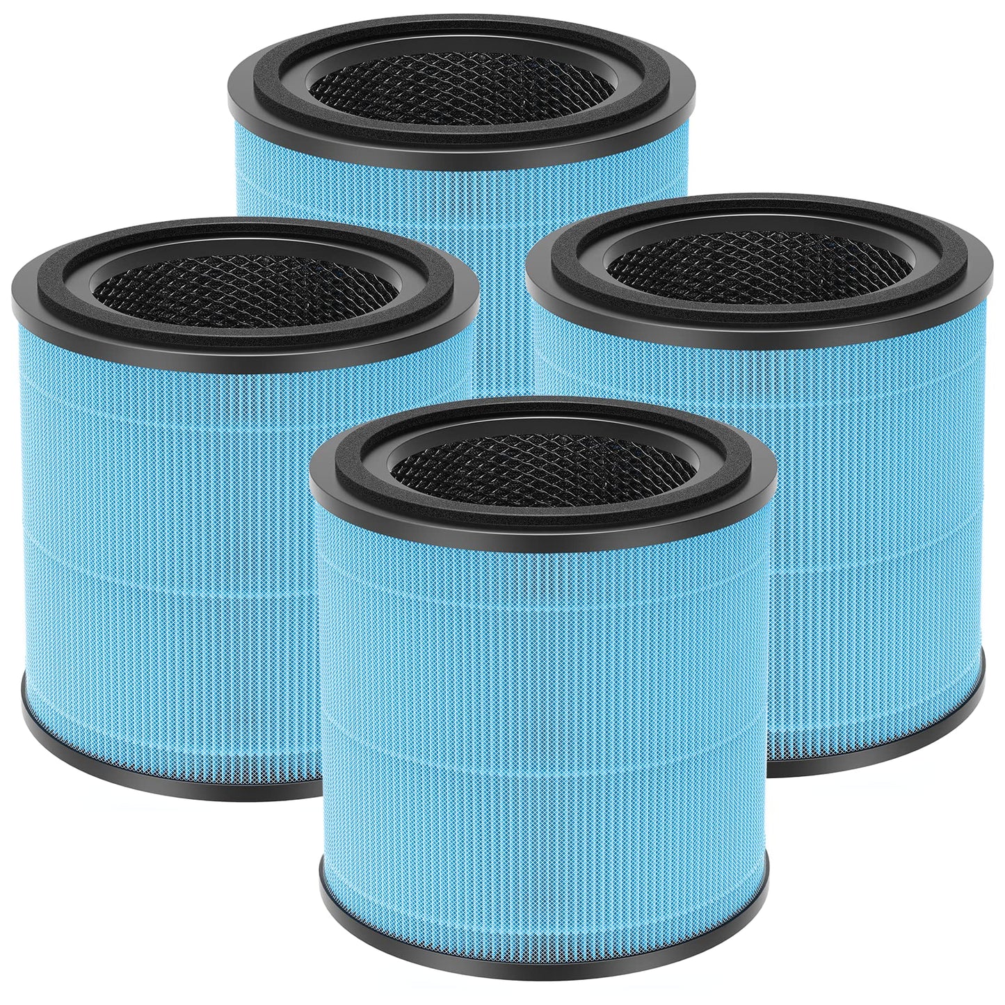 AP0601 Replacement Filters Compatible with AIRTOK Air Puri-fier, 4-in-1 Main Filters, High-Efficiency Activated Carbon Filter, AP0601-RF 4 Pack