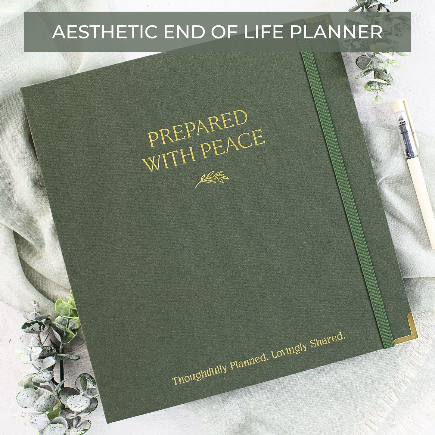 Thoughtful End-of-Life Planner Binder - Complete & Easy-to-Use Organizer for Peaceful Preparation, Final Wishes, Estate & Death Planning - All Your Essential Emergency Documents in One Place