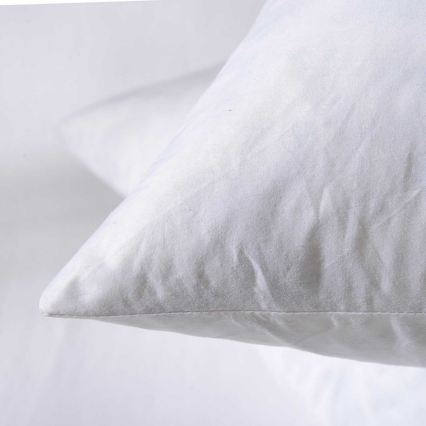 basic home® Hotel-Style Goose Feather Pillow Insert for Sofa & Bed - 100% Odorless & Plump Cushion Filler - 233TC Cotton with Inner Liner to Prevent Poking (18x18 Inch)