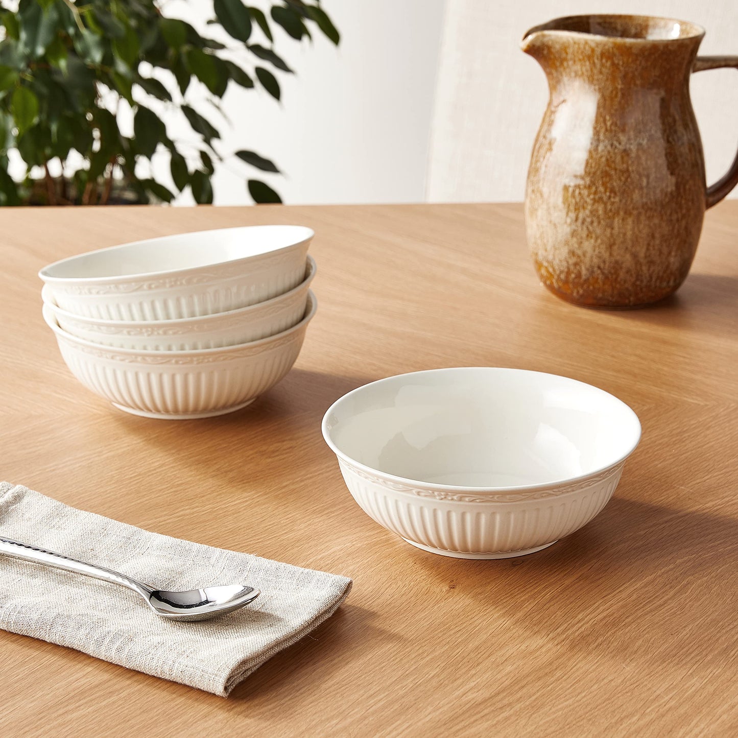 Mikasa Italian Countryside Soup/Cereal Bowl, 7-Inch, Set of 4
