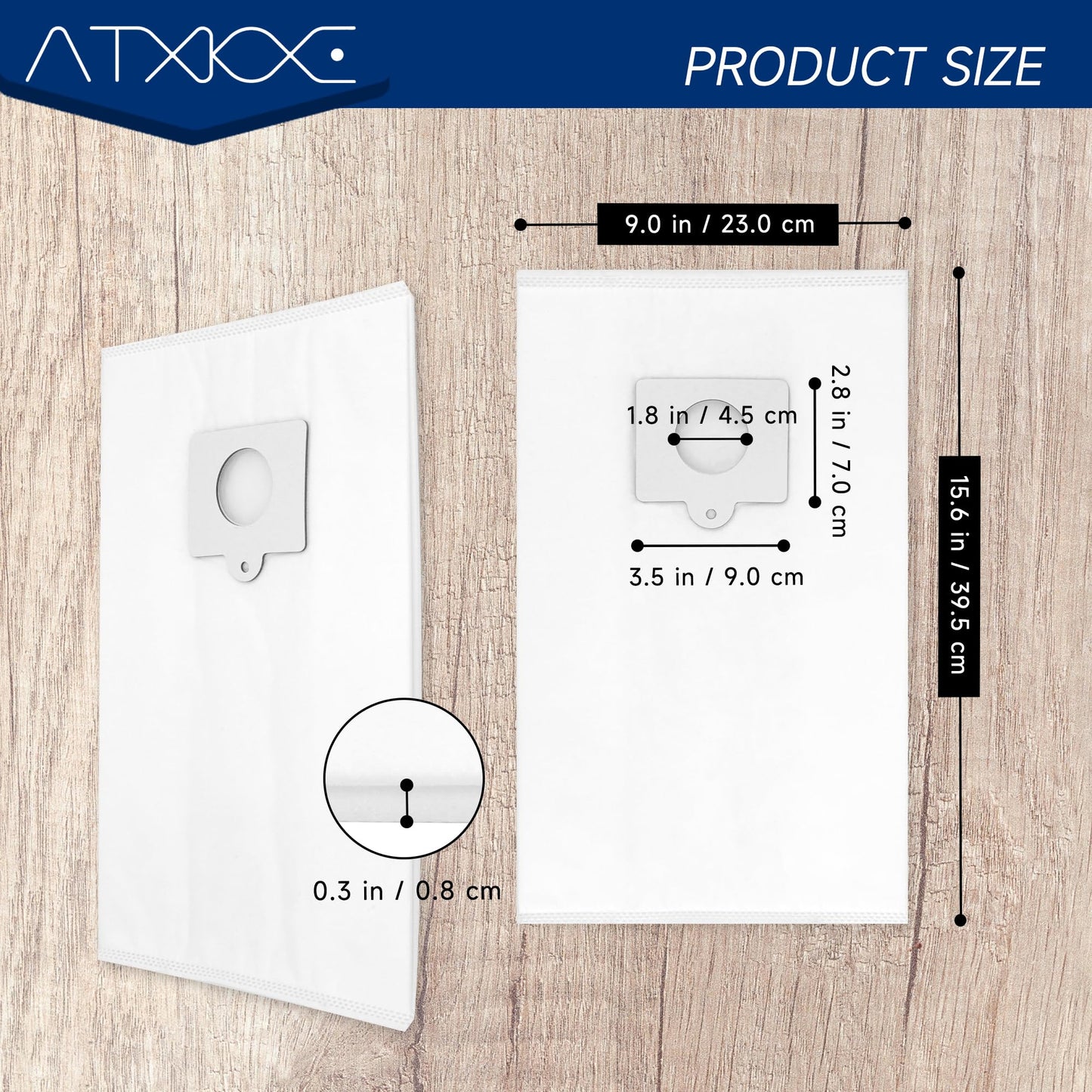 18 Pack Canister Vacuum Cleaner Dust Replacement Bags Fit for Kenmore Type Q/C 5055,50557,50558,200 400 600 700 800 series Bag