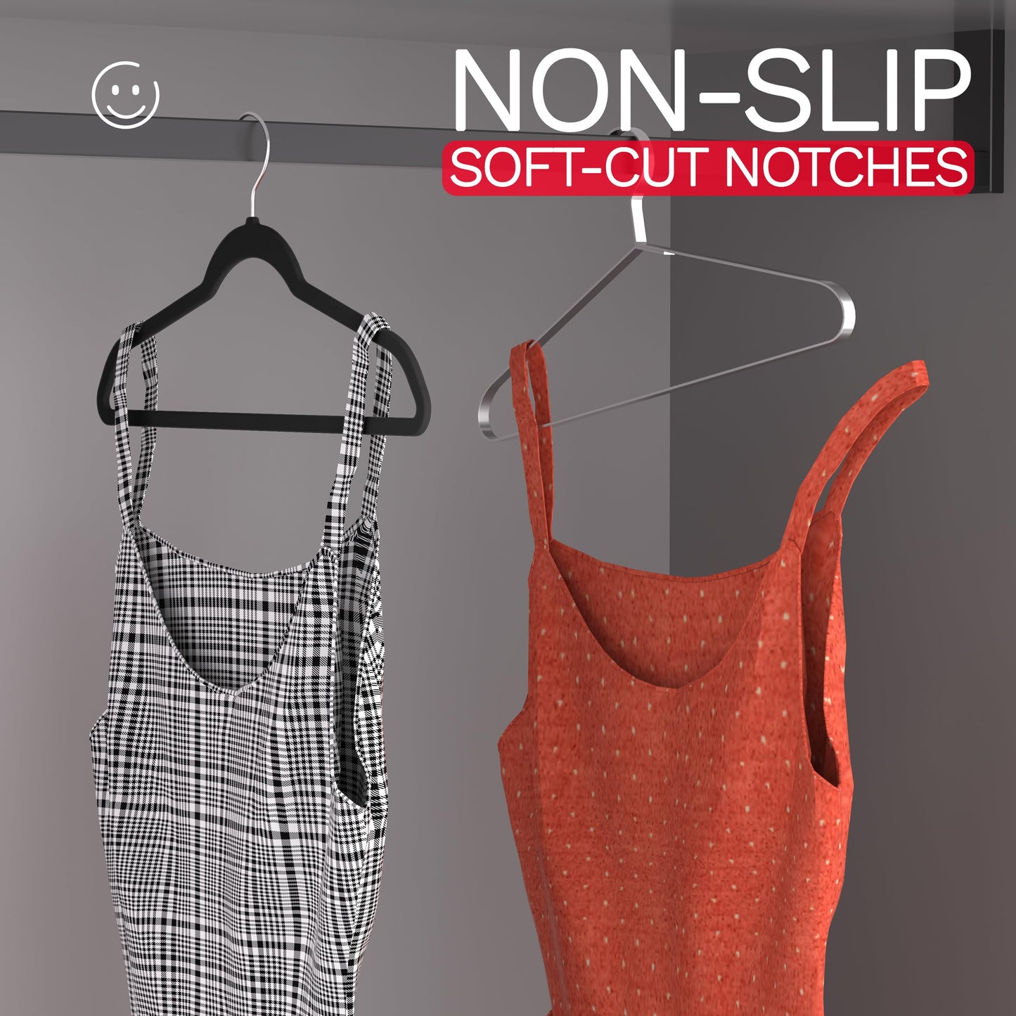 MLKJHHI Black Velvet Hangers 60 Pack, Slim Space Saving Suit Hangers for Closet Organizer, Rotating Silver Hook, Non Slip Clothes Felt Hanger Heavy Duty for Coat,Shirt, Pants, Camisole, Dress
