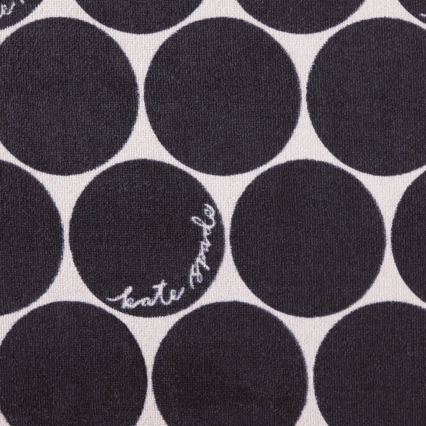kate spade new york Joy Dot Kitchen Towels 2-Pack Set, Absorbent 100% Cotton Velour, Black/Beige, 17"x28"
