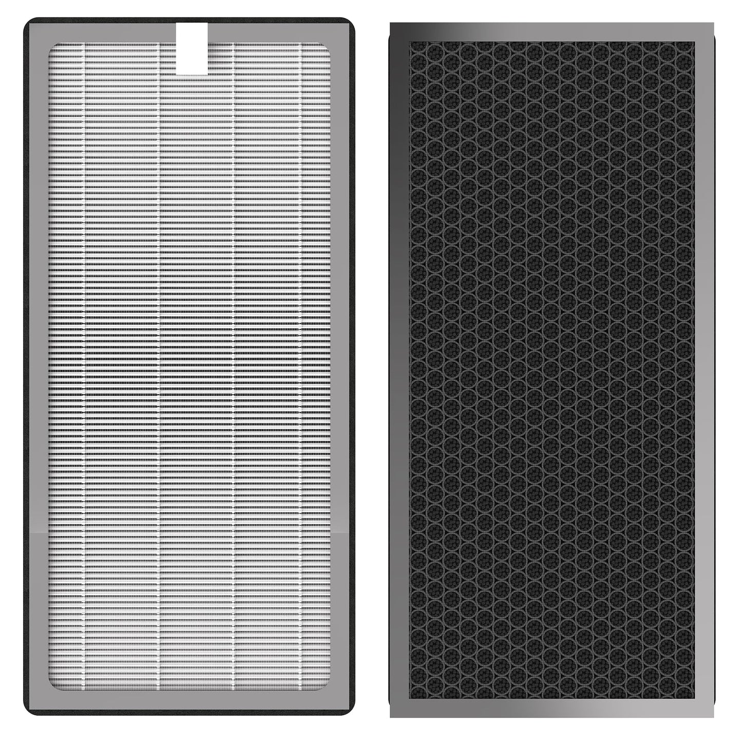 BesReyDa 40 Replacement Filter Compatible with MA Air Purifier 40 Series, 3-IN-1 True HEPA 13 Filtration, Fine Pre-Filter and Activated Carbon F ilter, 2 Pack