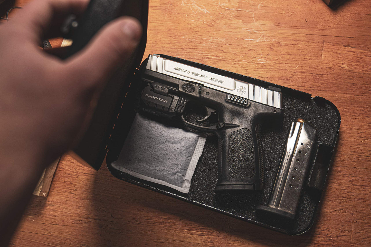 Lockdown Combination Full Size Handgun Vault with All Steel Construction, TSA Approval and California DOJ Certification for Secure Storage and Travel