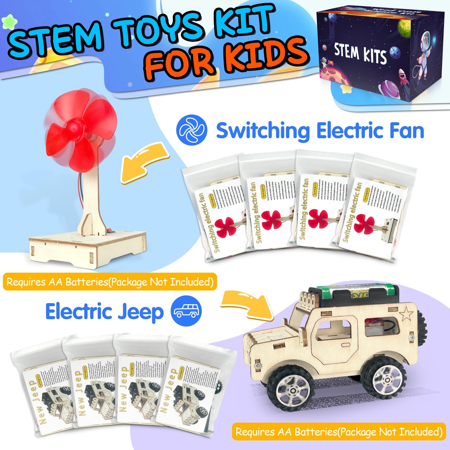LINAYE 24 Packs STEM Kits for Kids, 6 in 1 Treasure Box Toy Stem Projects Crafts for Kids Age 8-12 Valentines Gifts for Classroom Science Birthday Party Favors Gifts for Boys Girls Ages 8 9 10 11 12