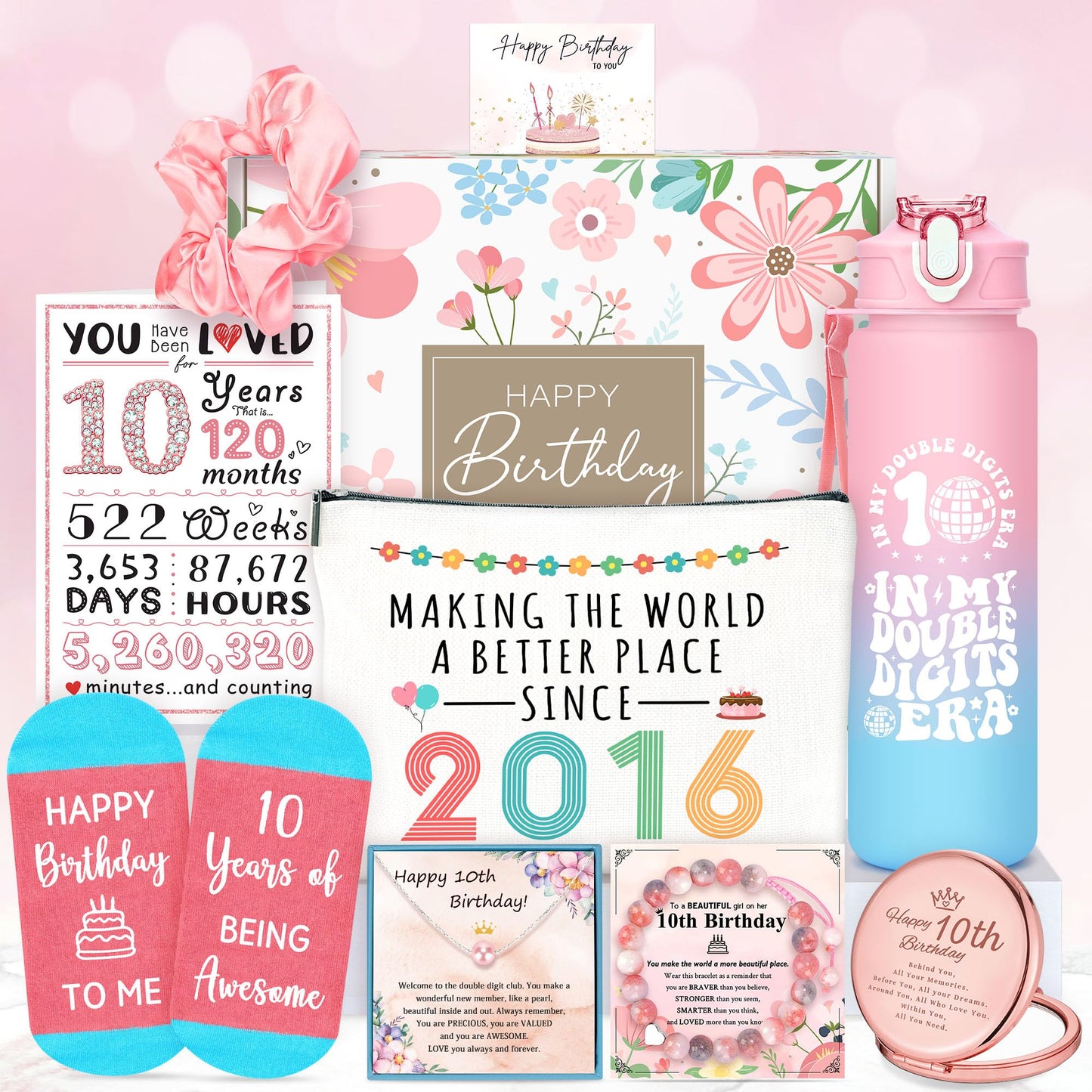 10 Year Old Girl Birthday Gift for 10 Years Old Girls Gifts Trendy Stuff Happy 10th Birthday Gifts for Girls Popular Ten Year Olds Girl Gift Ideas Cute Double Digits Decorations Presents Accessories