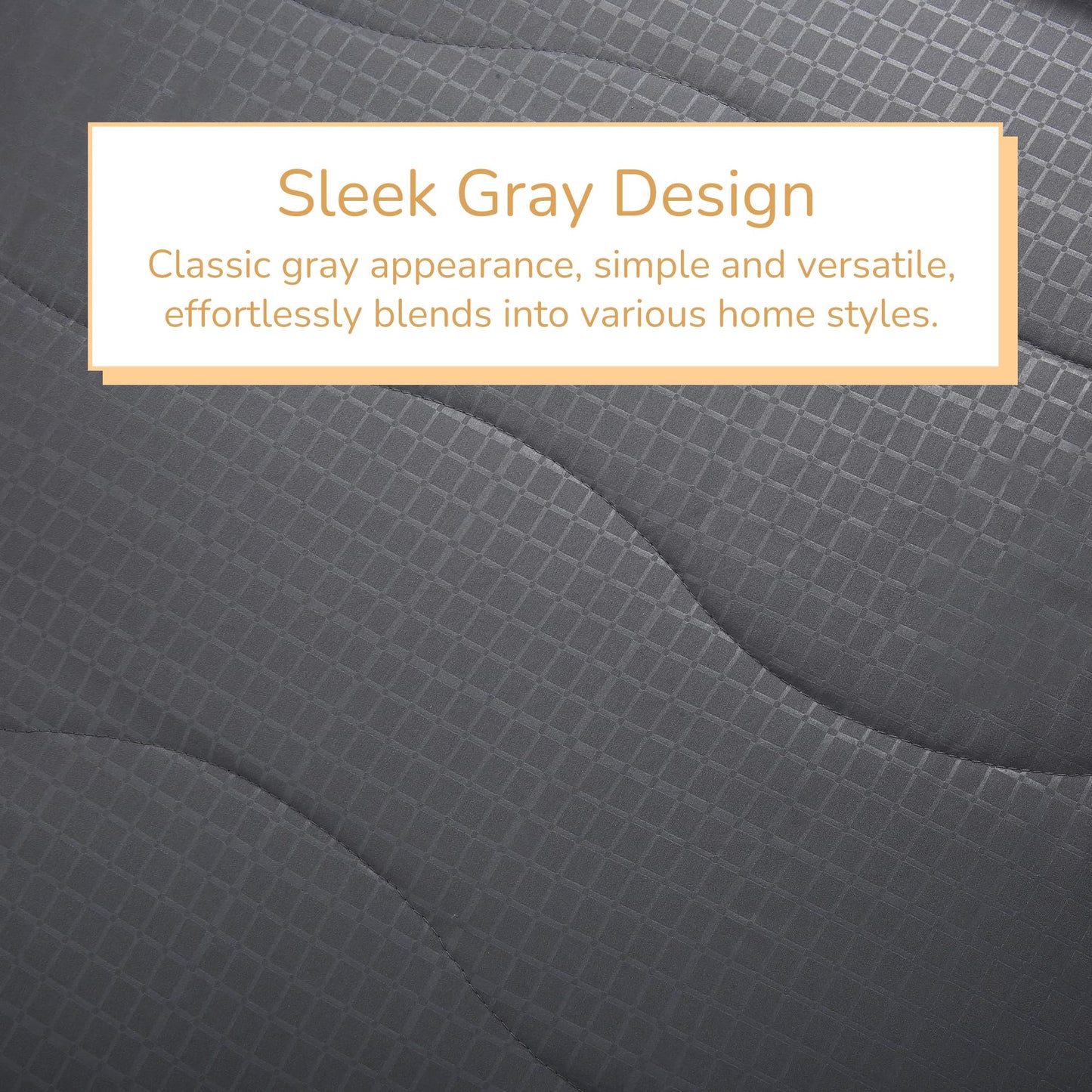 RALYSUN Electric Mattress Pad Full Size 54"x75" for Home Use, Premium Brushed Fabric, 4 Heat Settings & 10 Hours Auto Off, Overheat Protection, Elastic Deep Pocket, Machine Washable, Gray