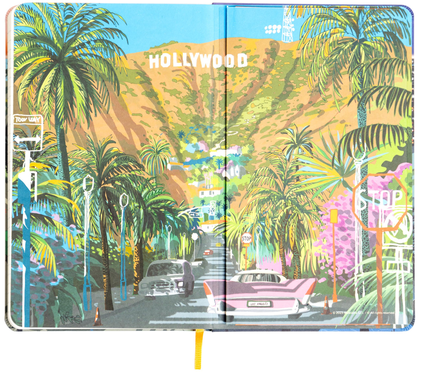 Moleskine Limited Edition I Am the City Los Angeles Notebook, Hard Cover, Large (5" x 8.25"), Ruled, 240 Pages, Hollywood Sign Design