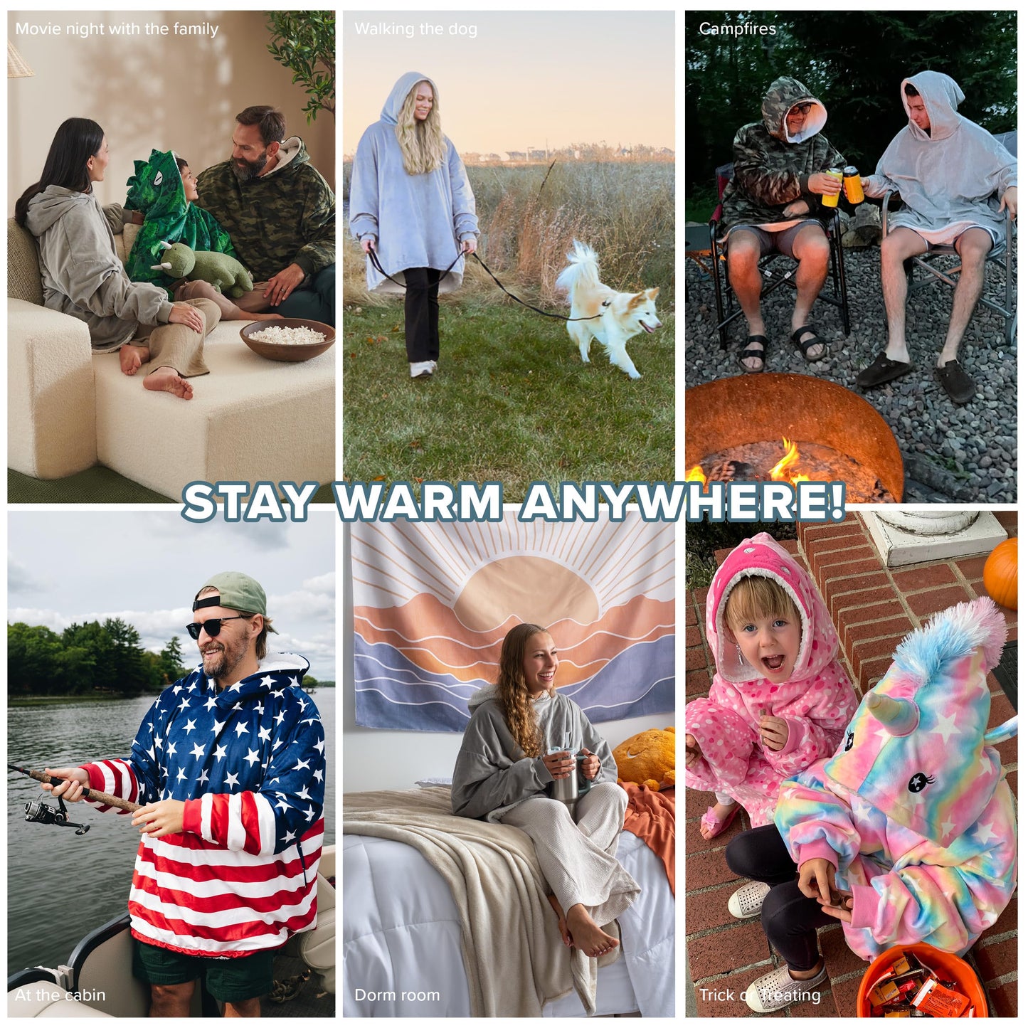 Bare Home Sherpa Fleece Wearable Blanket - Oversized Wearable Blanket Hoodie - Adult Size - Warm & Cozy - Soft Hoodie - Comfortable Sweatshirt with Two Zipper Pockets (Adult, Forged Iron Grey)