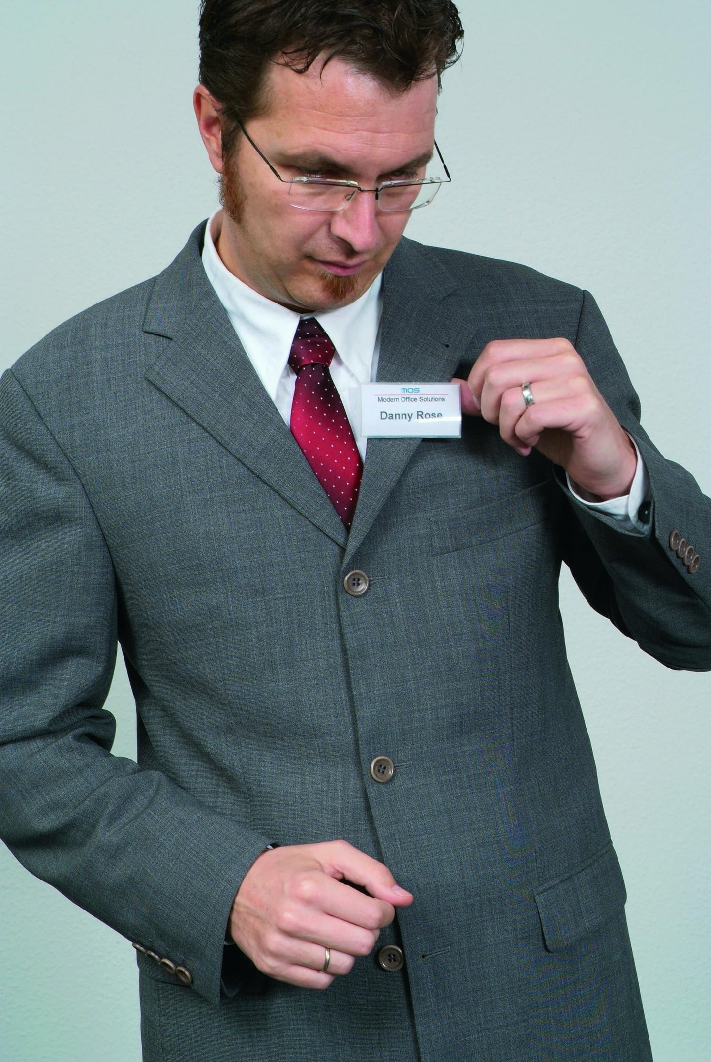 Durable Click Fold Convex Name Badge with Magnet Transparent - 2.25 x 3.75 Inches - Perfect for Events and Visitor Management - Pack of 10