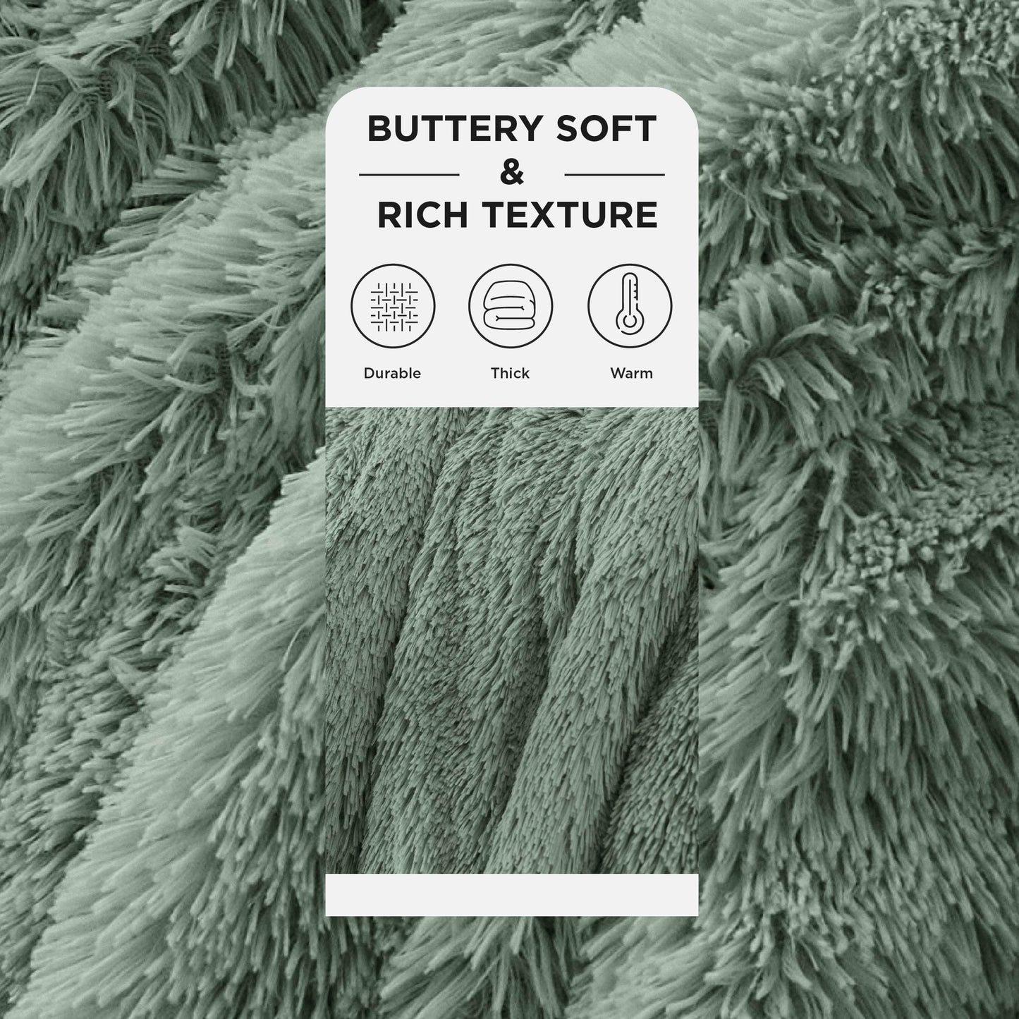 Bedsure GentleSoft Fuzzy Sherpa Faux Fur Twin Blanket Sage Green Cozy Gifts for Women Men, Soft Fleece Plush Warm Minky Thick Blanket Twin Size for Bed, Dorm Essentials Sage Room Decor Gifts, 60x80