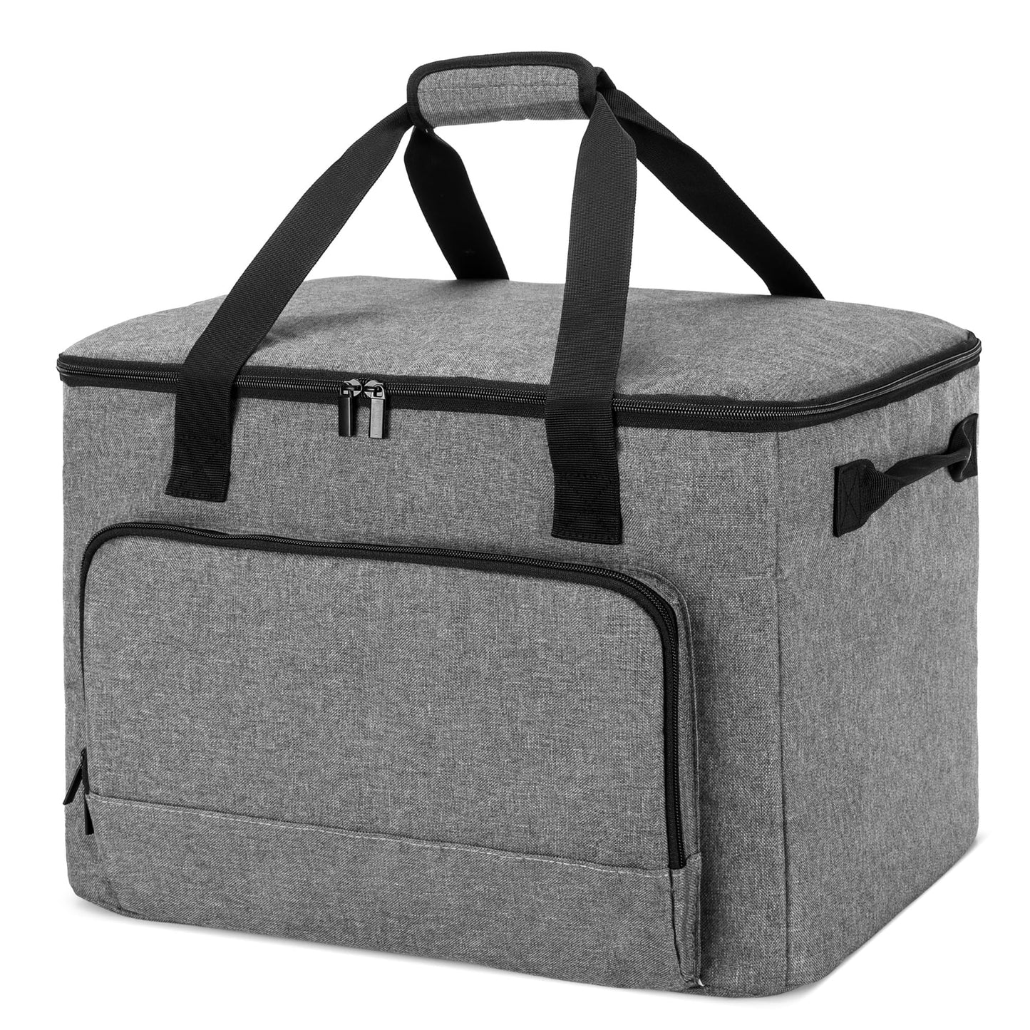 LUXJA Large Carrying Bag Compatible with Ninja Foodi Possible Cooker Pro, Carrying Case with Hard Bottom Pad Compatible with Ninja 8.5 Qt Multicooker, Gray