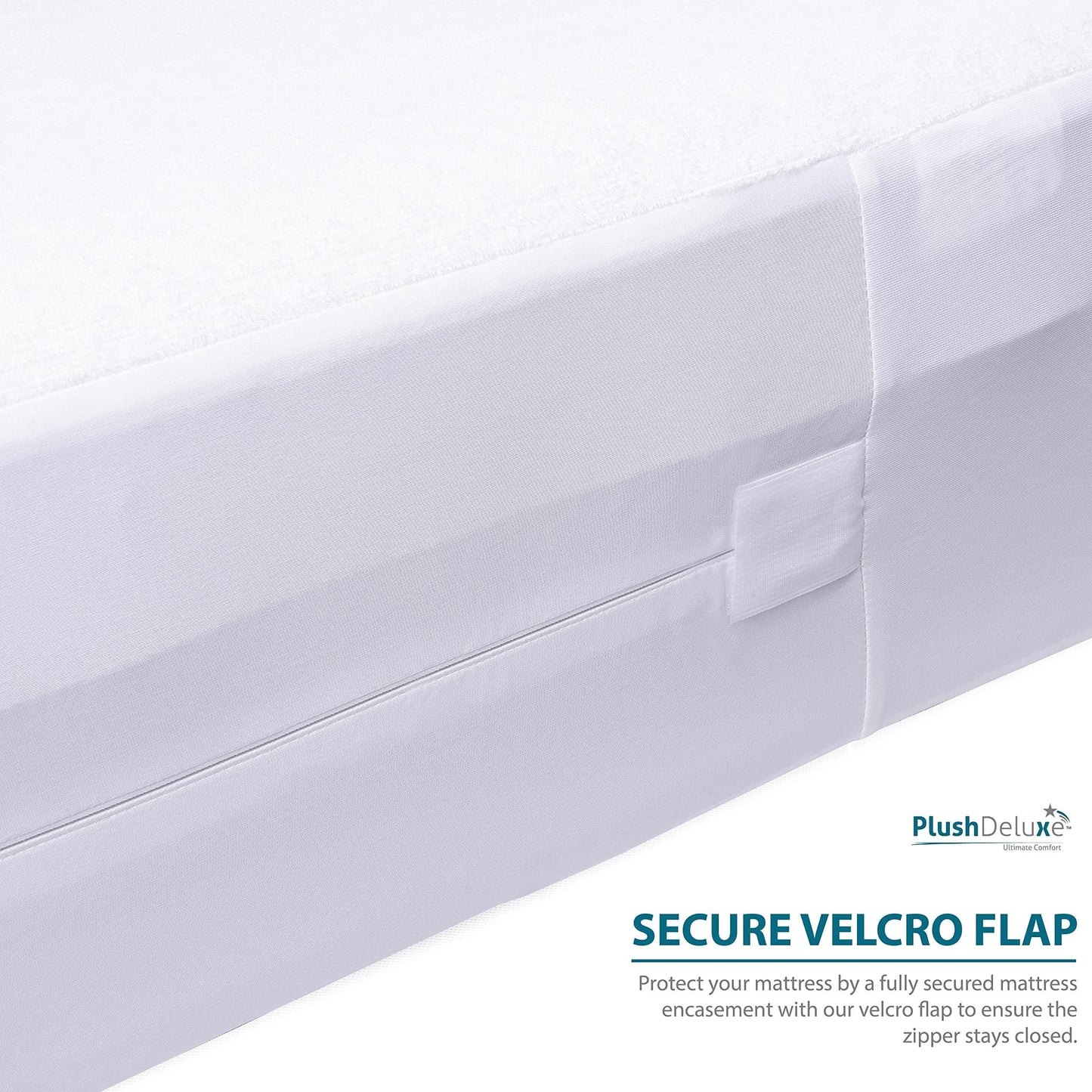 Twin-XL 39X80 Size Mattress Encasement - Zippered Waterproof, Bedbug Proof, College Dorm Size, 6-Sided Protection - Hypoallergenic Cotton Terry Fabric 12-15" Depth