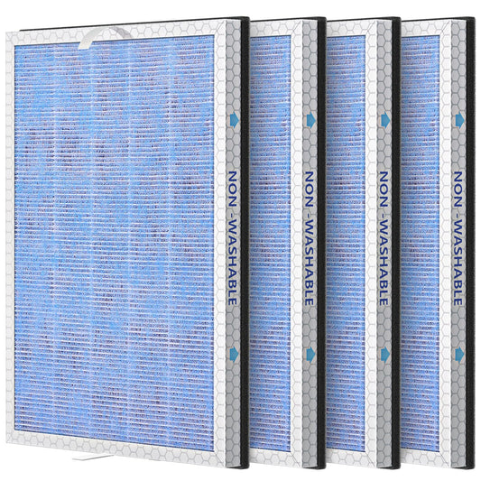 4 PACK MSA3/MSA3S HEPA Replacement Filter Compatible with Membrane Solutions MSA3 and MSA3S Device, 3-Stage HEPA Filter, 4 Pack