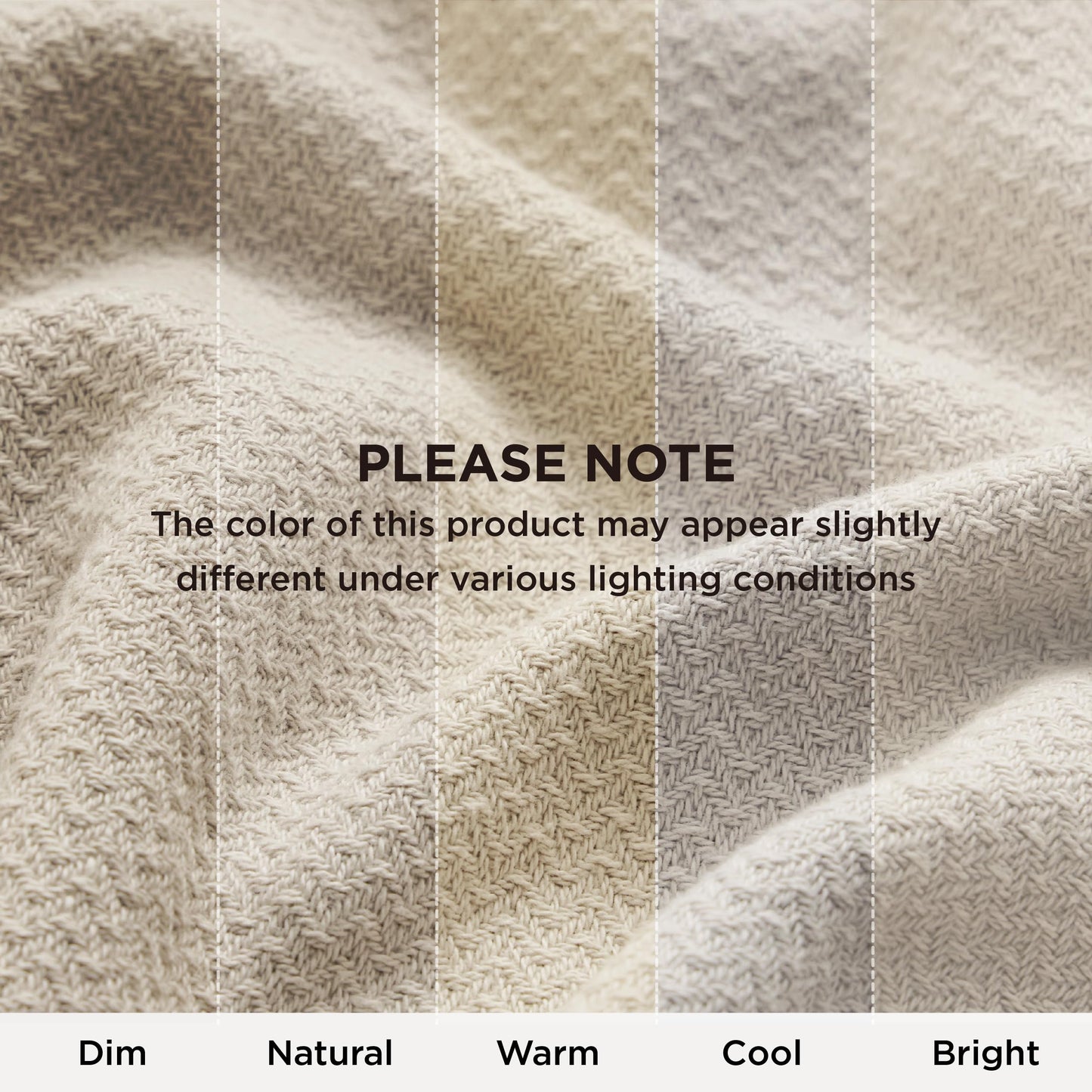 Bedsure GentleSoft 100% Cotton Blanket Twin XL Size for Bed - Cooling Breathable and Lightweight, Soft Cozy Textured Herringbone Woven Summer Blanket for College Dorm, Linen Beige, 66x90 inches