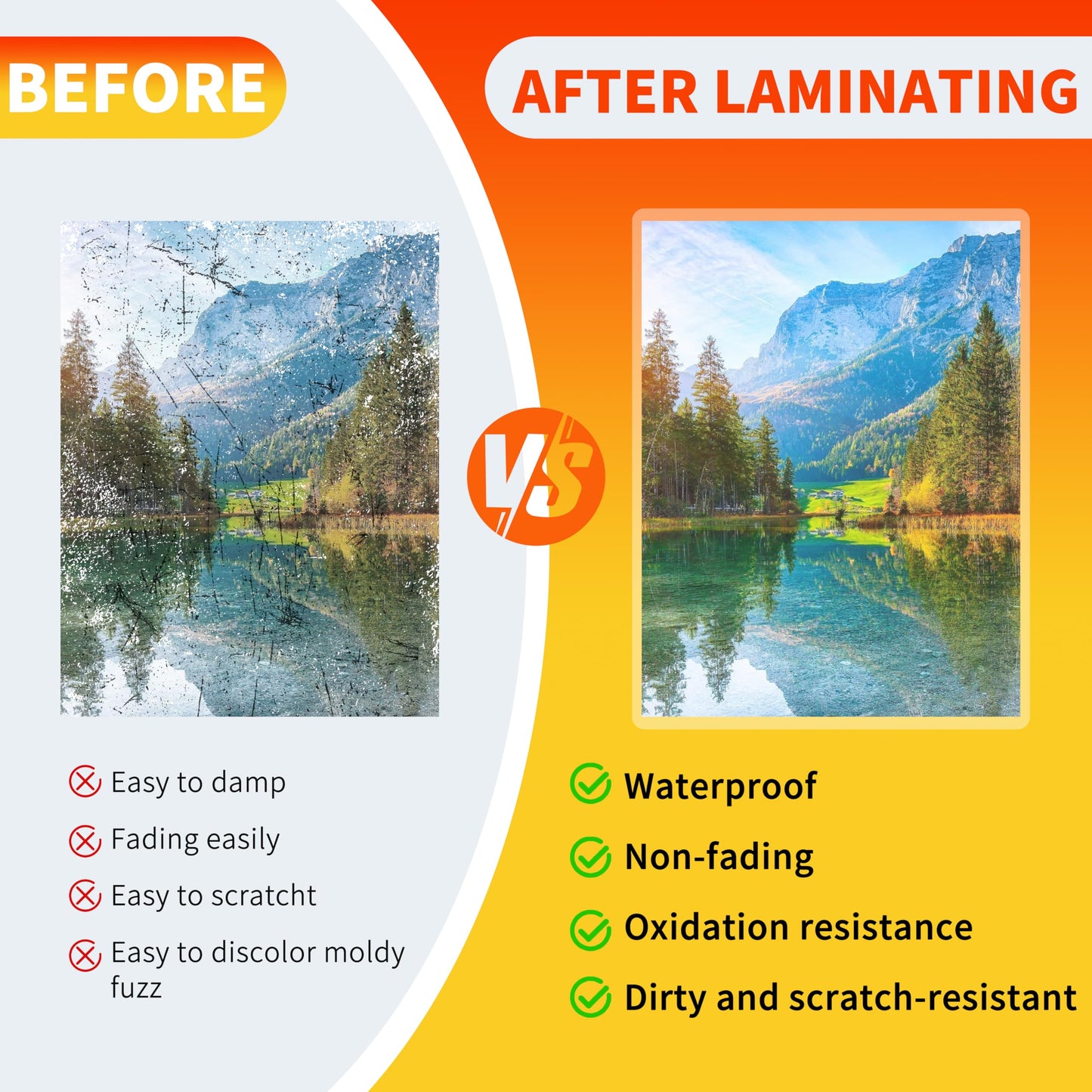 pmybupo 600 Pack 3 Mil Thermal Laminating Pouches,Ultra Clear,9x11.5 Inches Laminating Sheets, for Letter Size, Glossy,Heat Seal, Office School Supplies