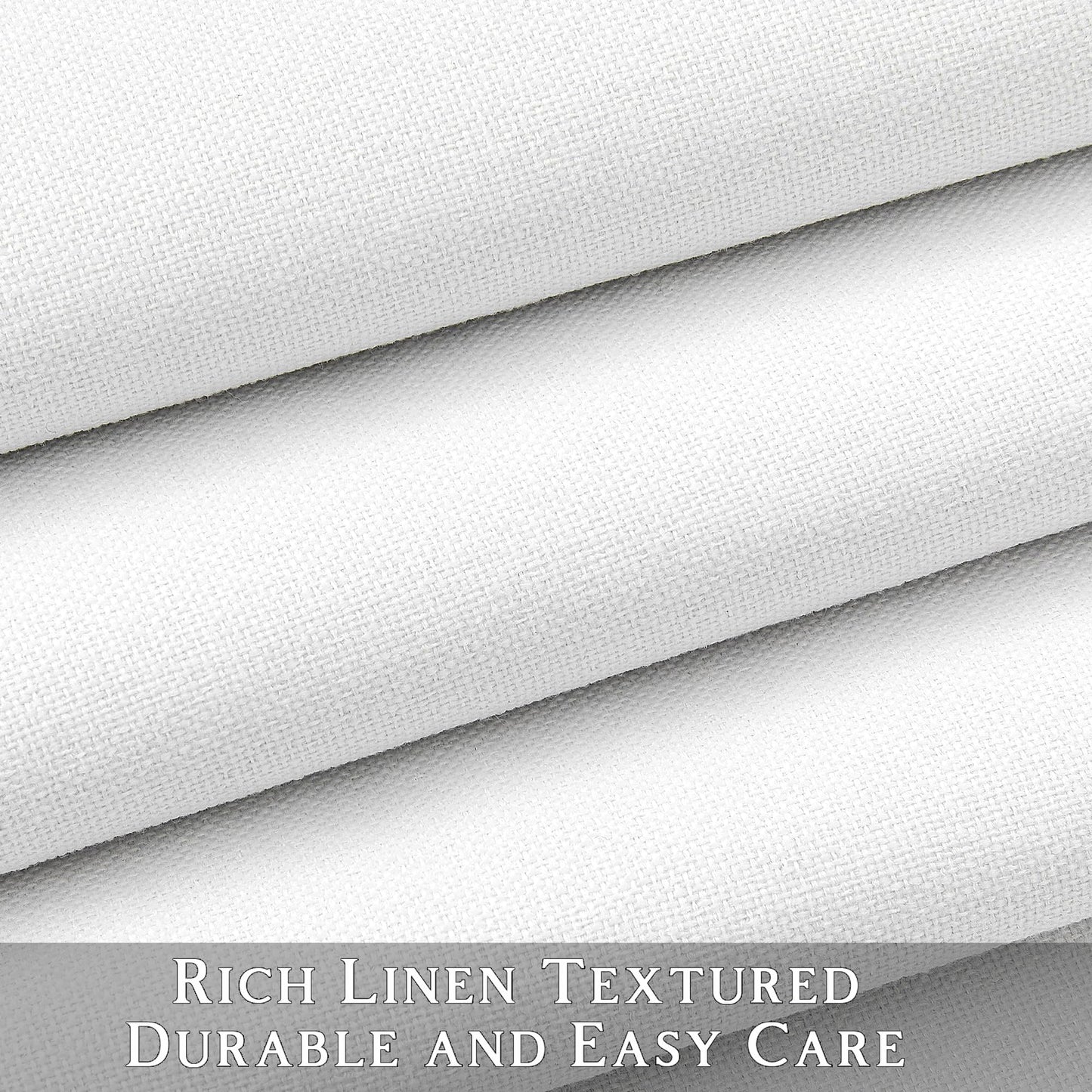 ChrisDowa 100% Blackout Pure White Solid Curtains 63 Inches Long 2 Panels for Bedroom Living Room,Farmhouse Room Darkening Thermal Insulated Soundproof Grommet Top Window Treatment Drapes,52x63