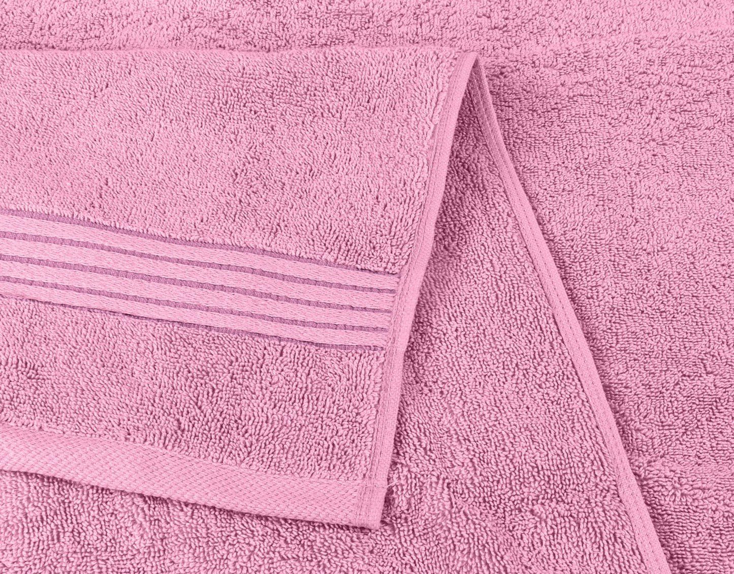Utopia Towels 8 Piece Premium Towel Set, 2 Bath, 2 Hand, and 4 Washcloths, 100% Ring Spun Cotton, Highly Absorbent Towels for Bathroom, Sports, and Hotel, Pink