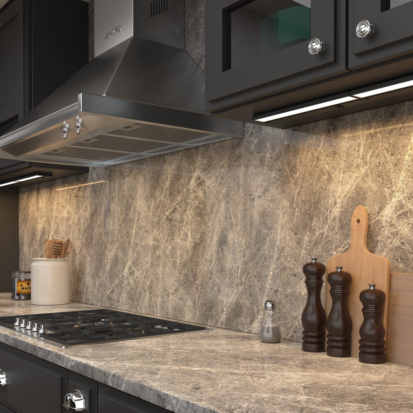 LAGOM Halo Under Cabinet Light, 30‑Inch Hardwired Dimmable LED, 2700K/4000K/5000K, Power Cord Sold Separately, White, UC0130WH27
